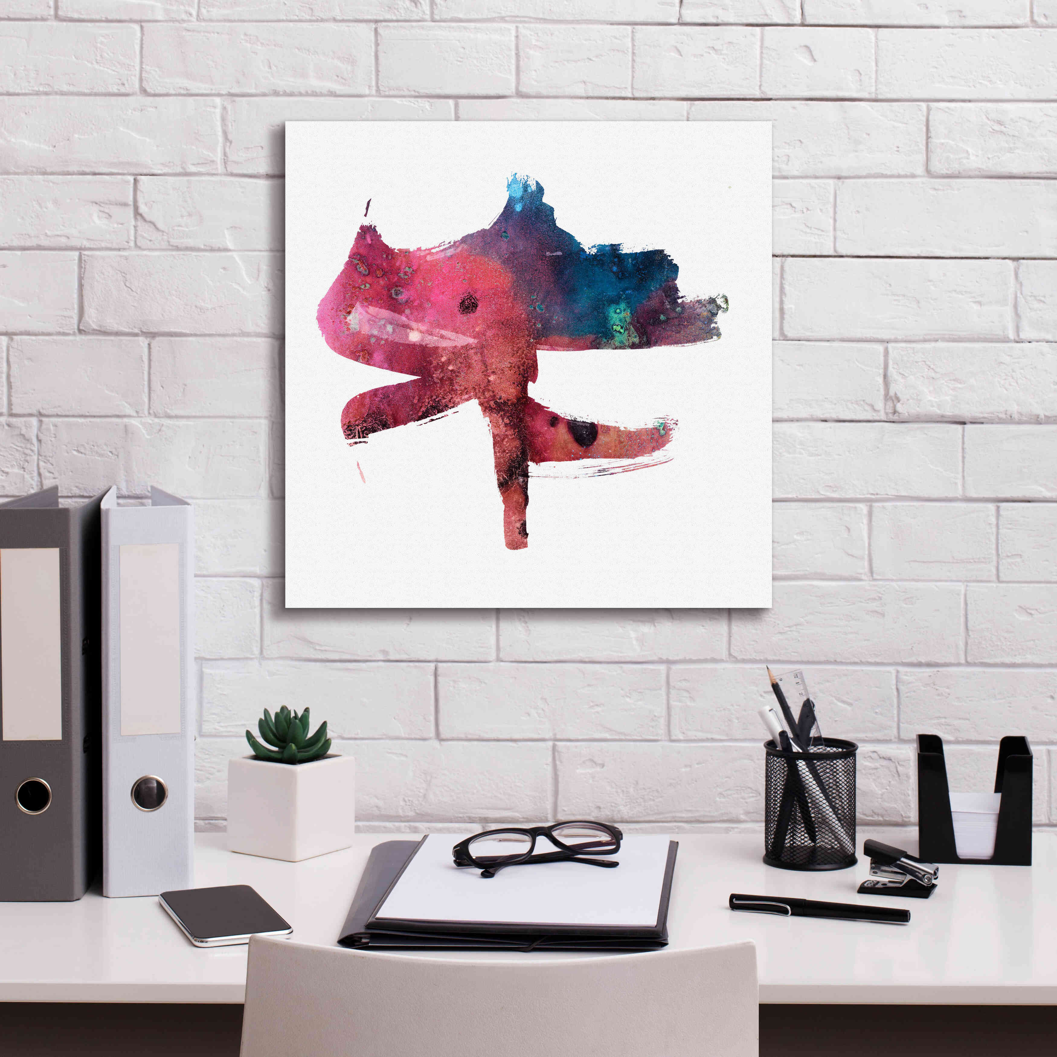 'Eastern Visions 1' by Jaclyn Frances, Giclee Canvas Wall Art,18x18