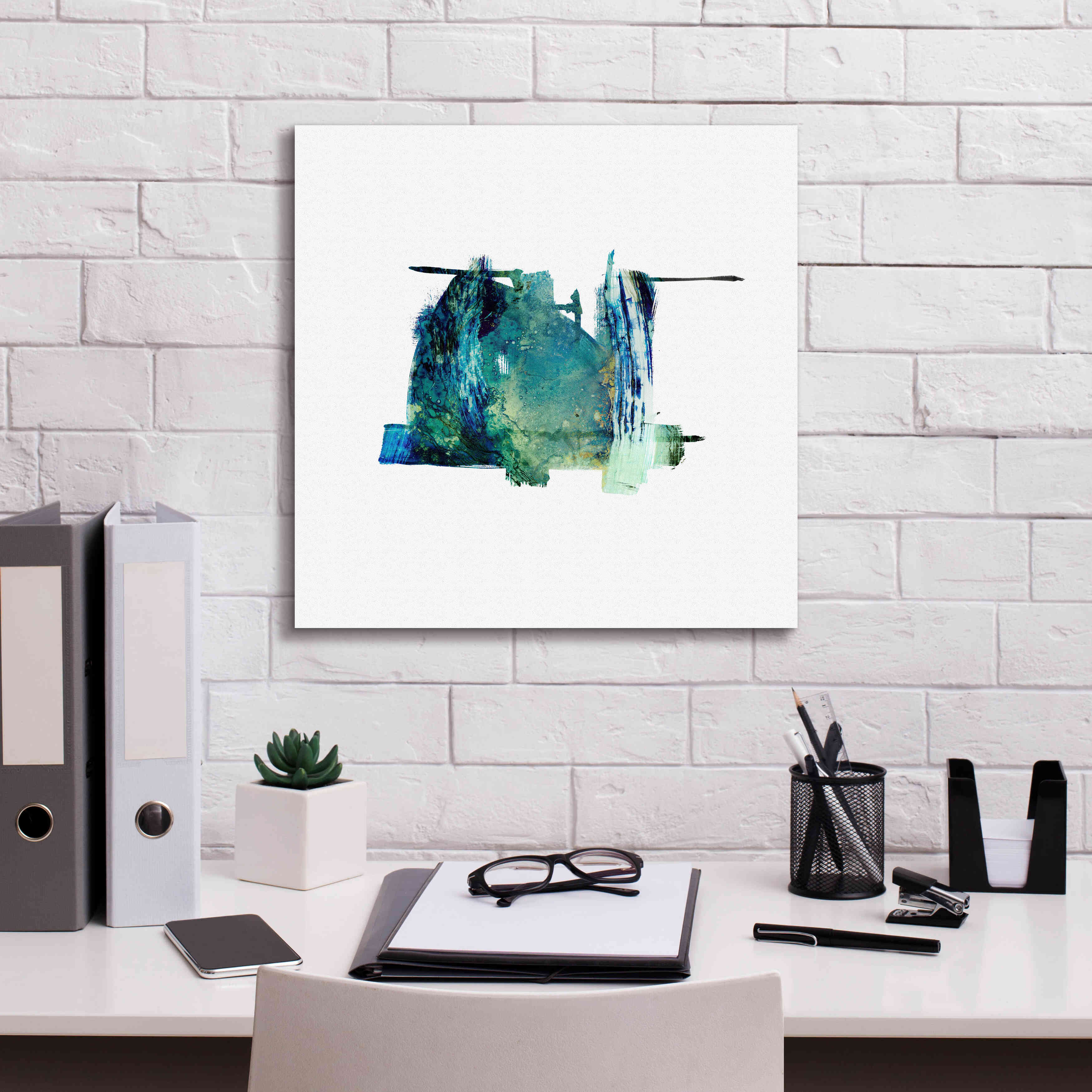 'Eastern Visions 10' by Jaclyn Frances, Giclee Canvas Wall Art,18x18