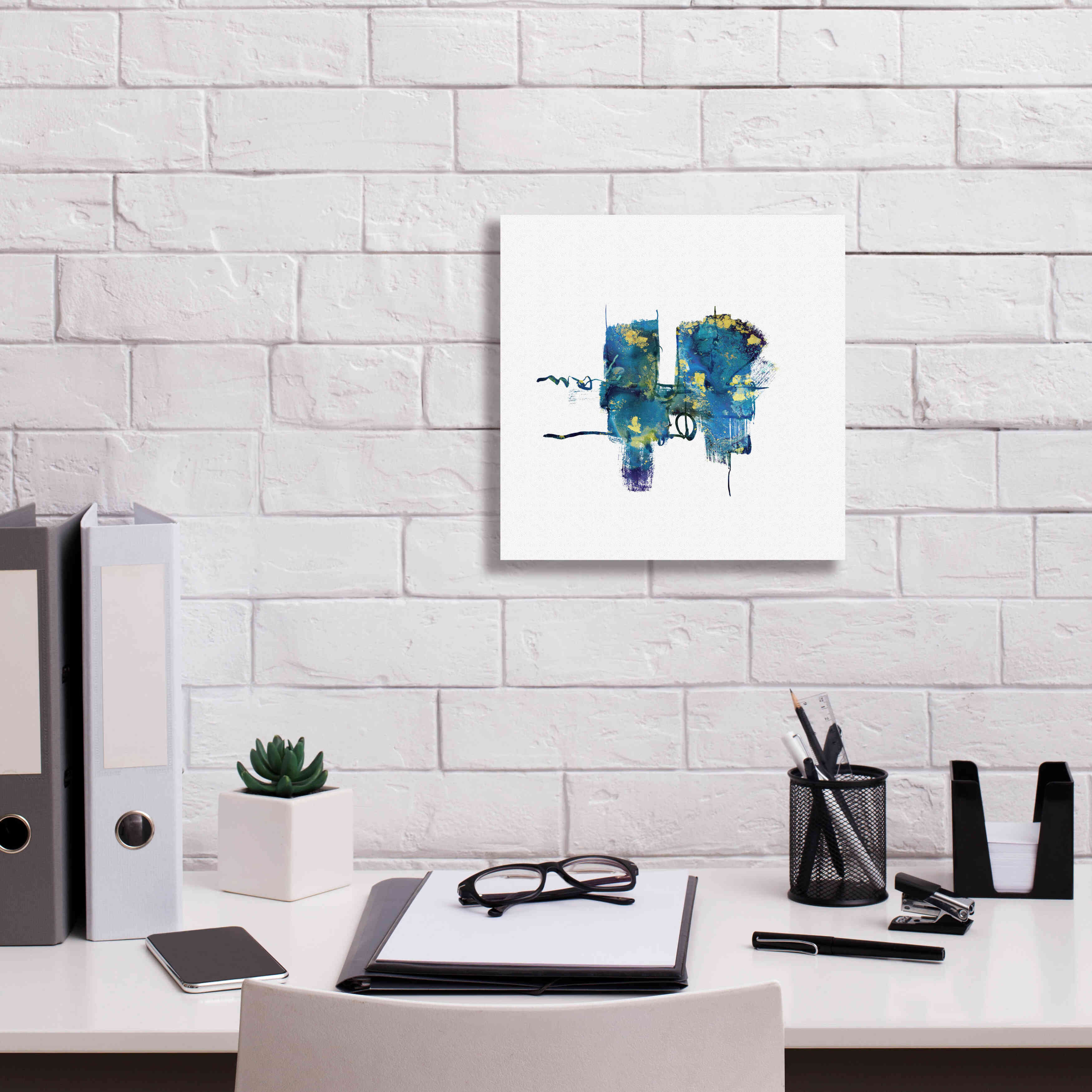 'Eastern Visions 13' by Jaclyn Frances, Giclee Canvas Wall Art,12x12