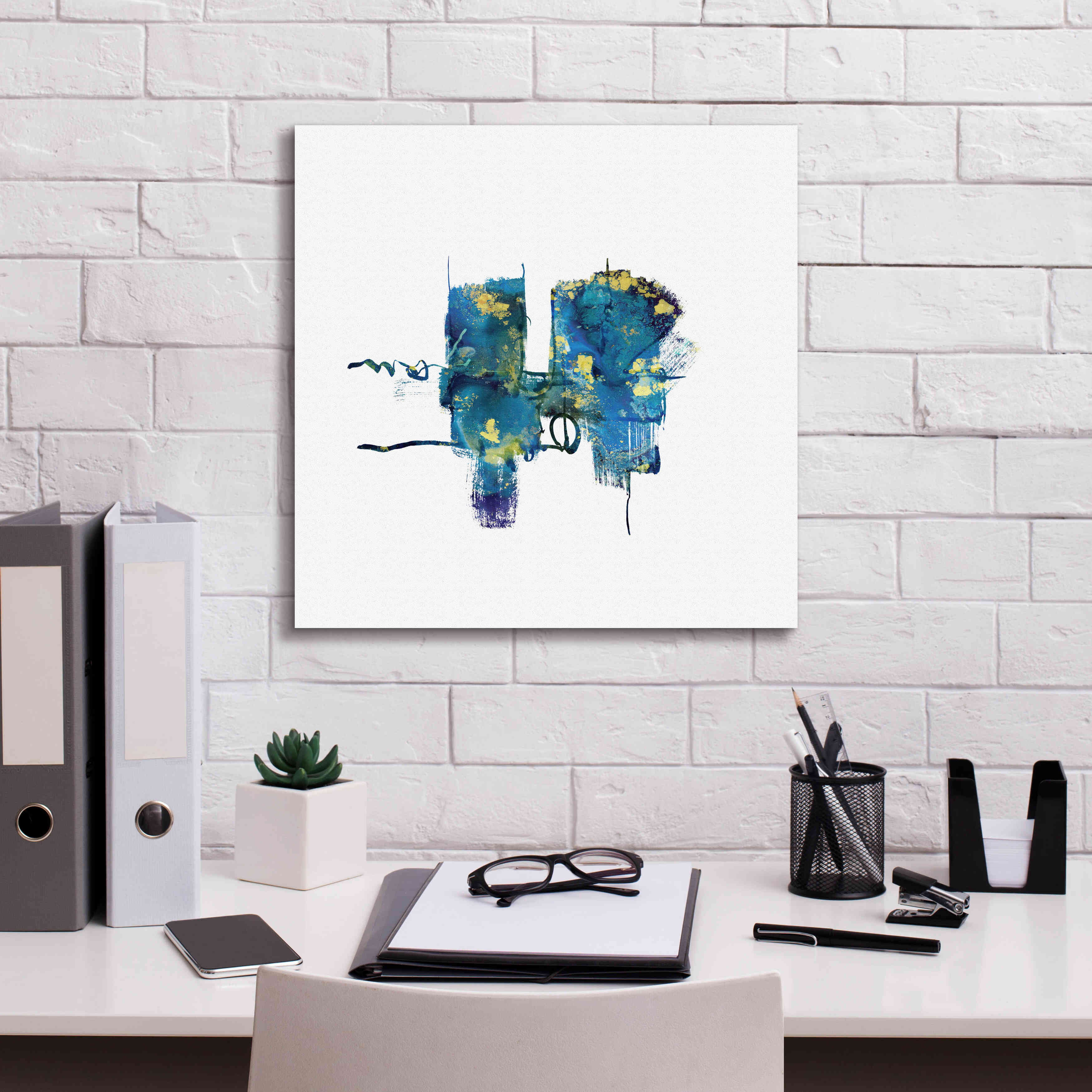 'Eastern Visions 13' by Jaclyn Frances, Giclee Canvas Wall Art,18x18