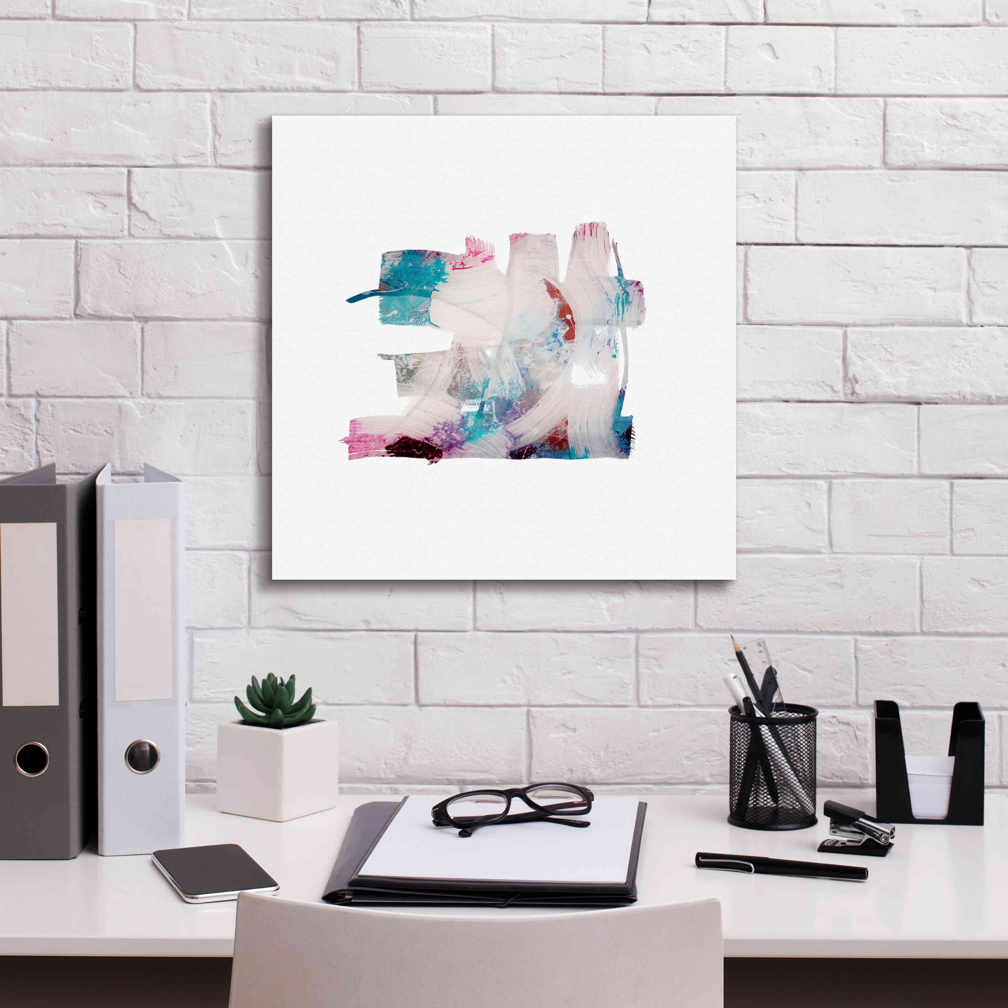 'Eastern Visions 14' by Jaclyn Frances, Giclee Canvas Wall Art,18x18