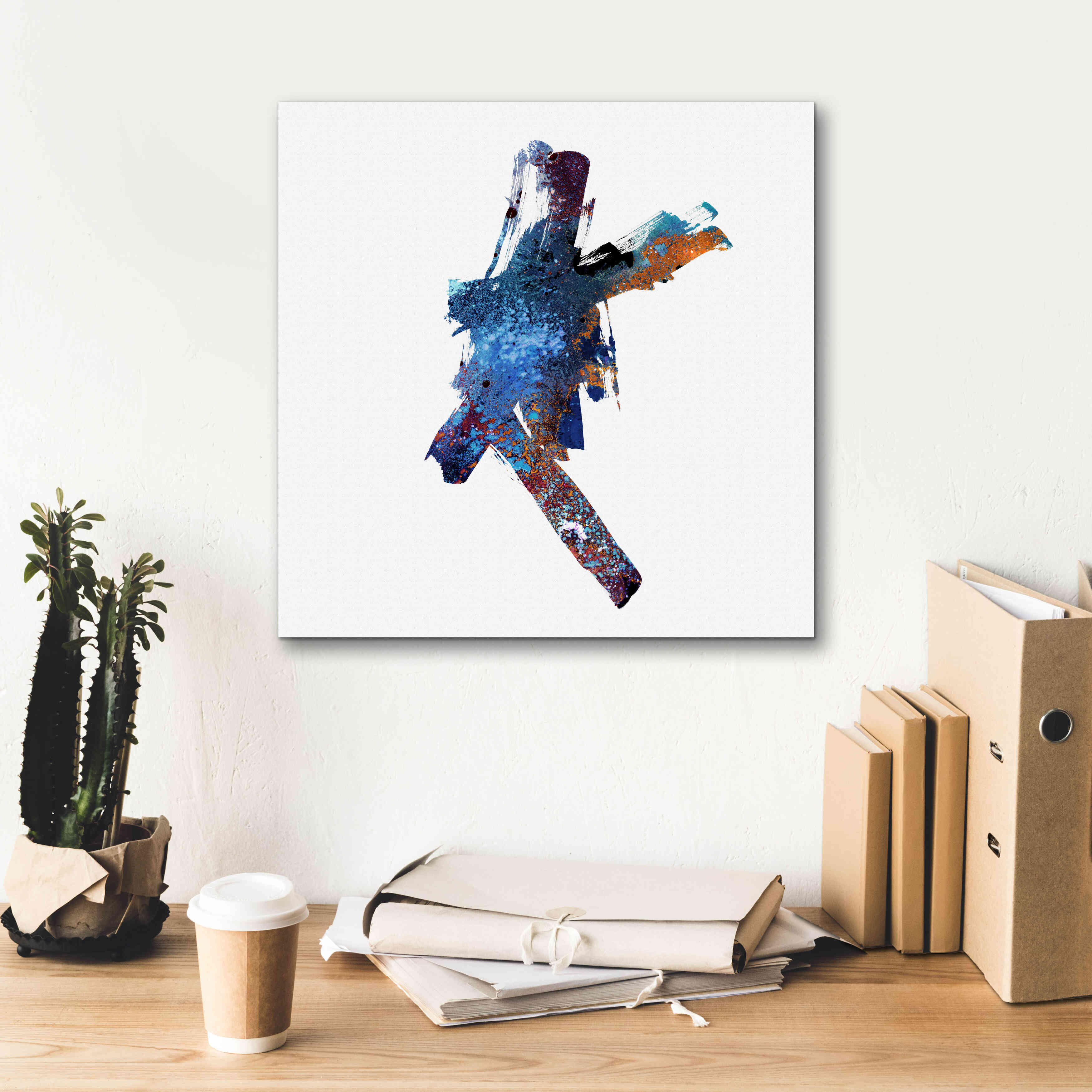 'Eastern Visions 3' by Jaclyn Frances, Giclee Canvas Wall Art,18x18