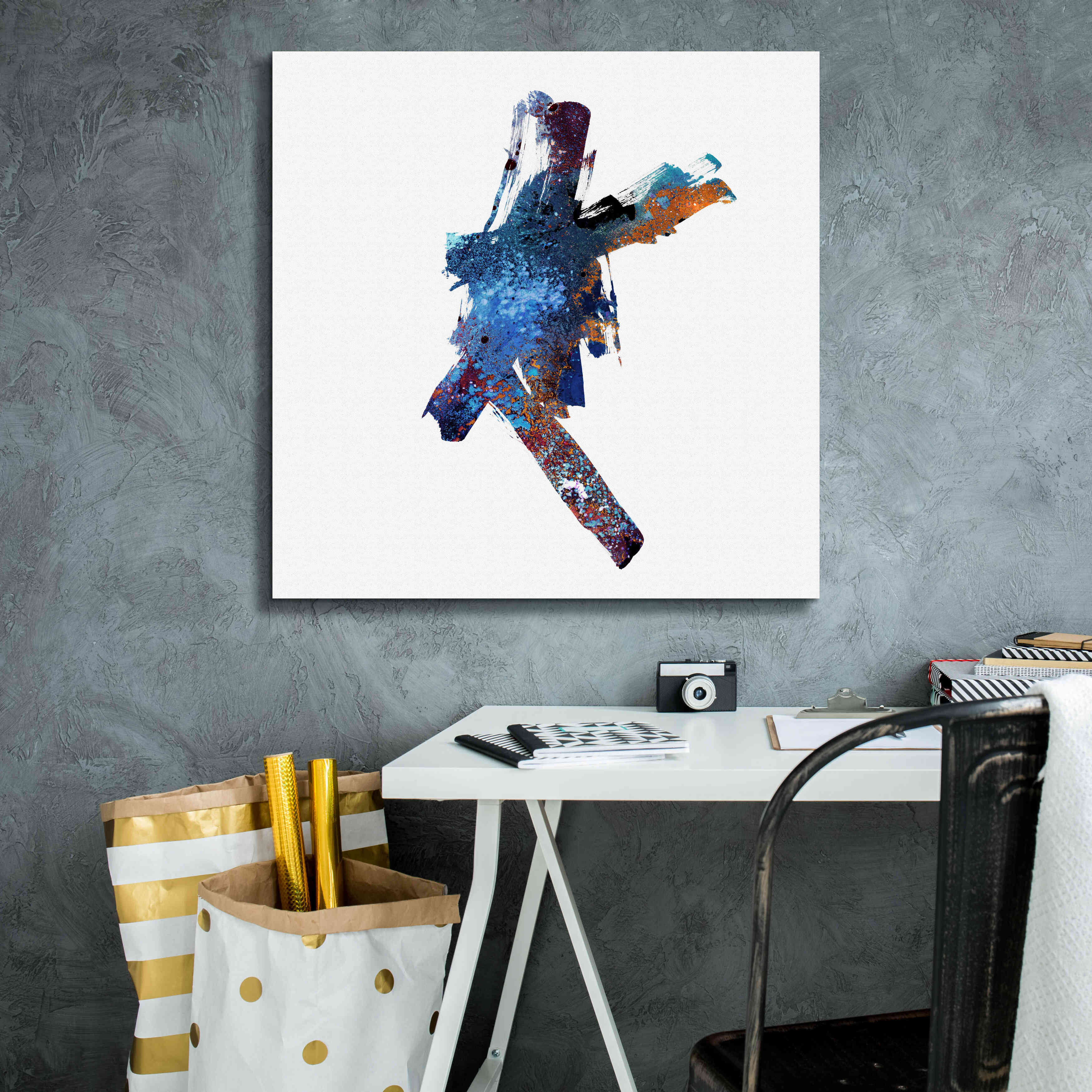 'Eastern Visions 3' by Jaclyn Frances, Giclee Canvas Wall Art,26x26