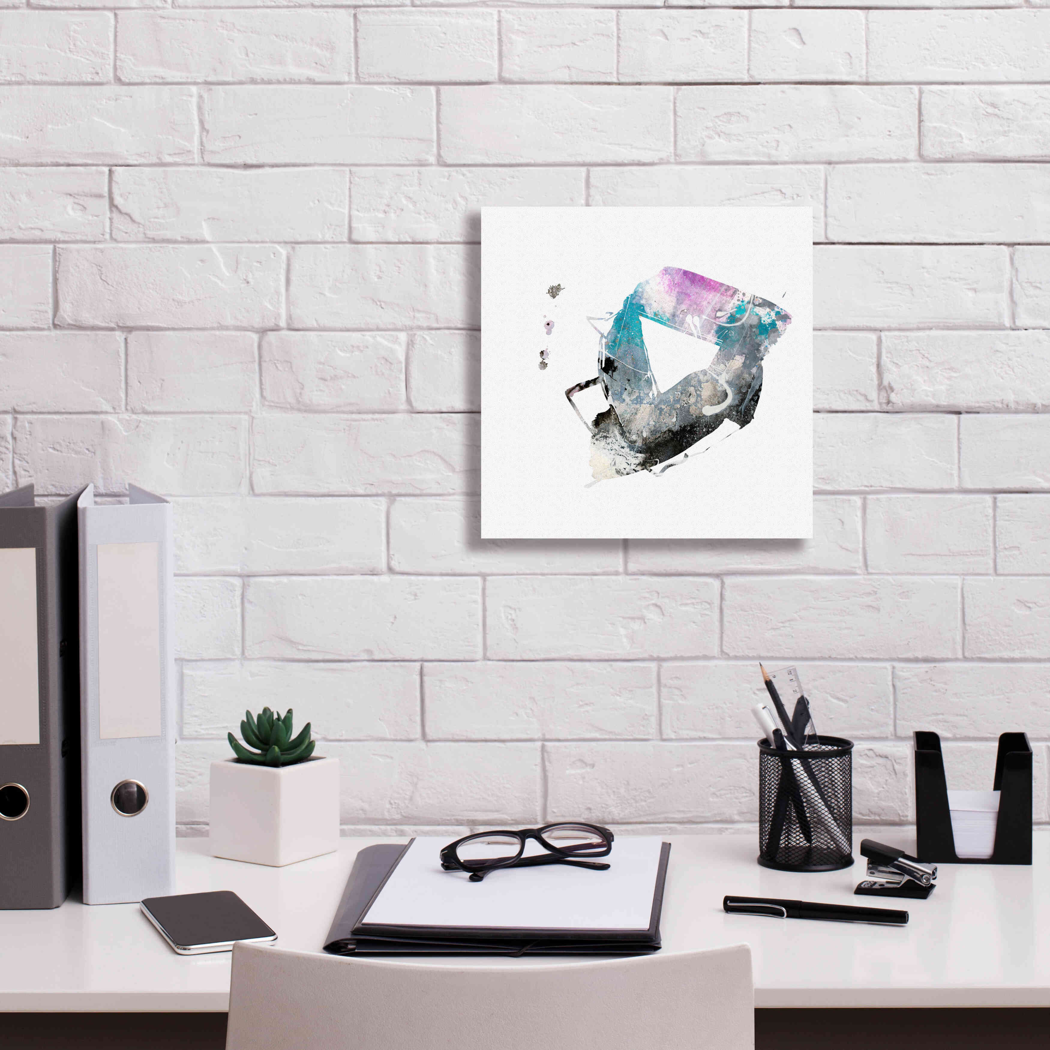 'Eastern Visions 4' by Jaclyn Frances, Giclee Canvas Wall Art,12x12