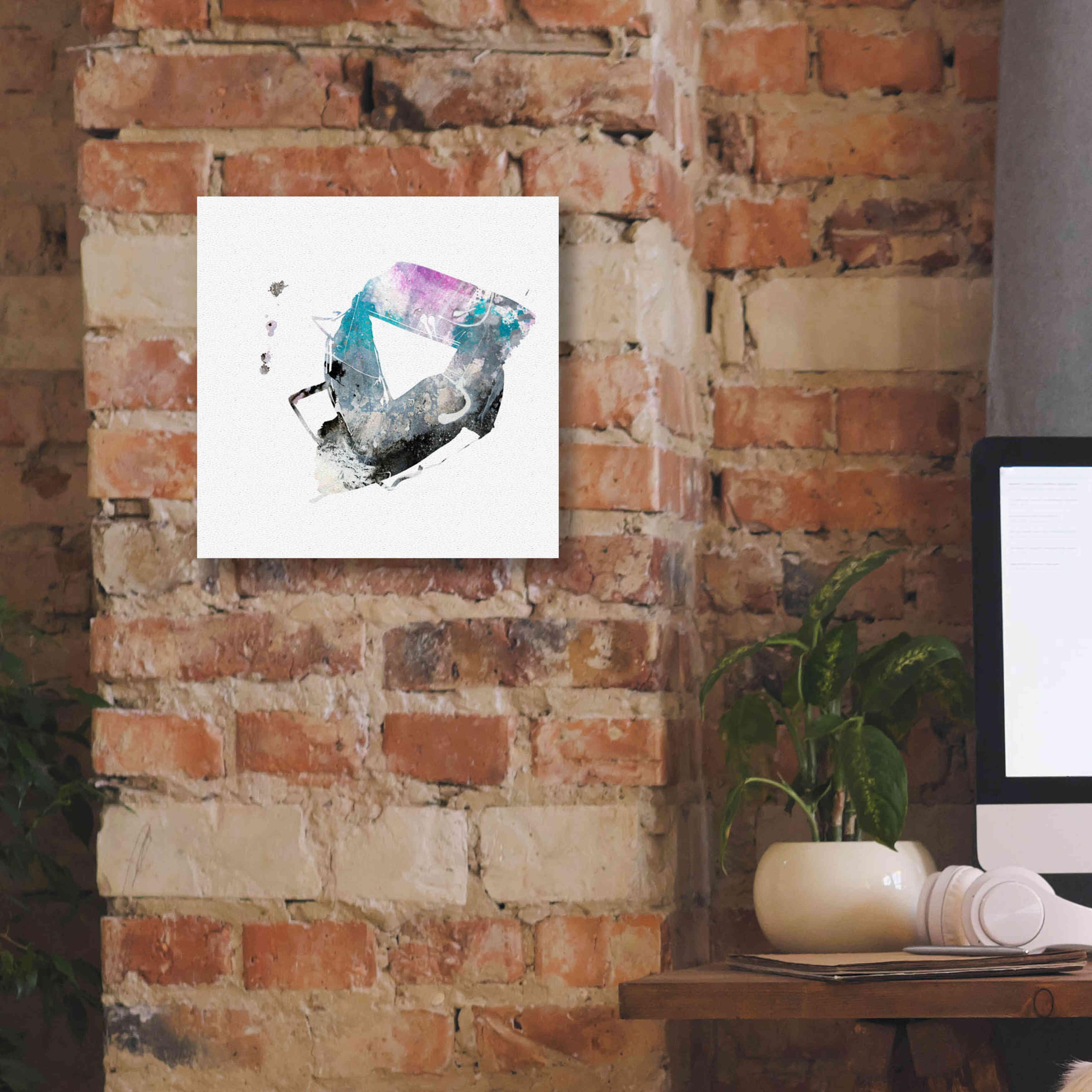 'Eastern Visions 4' by Jaclyn Frances, Giclee Canvas Wall Art,12x12