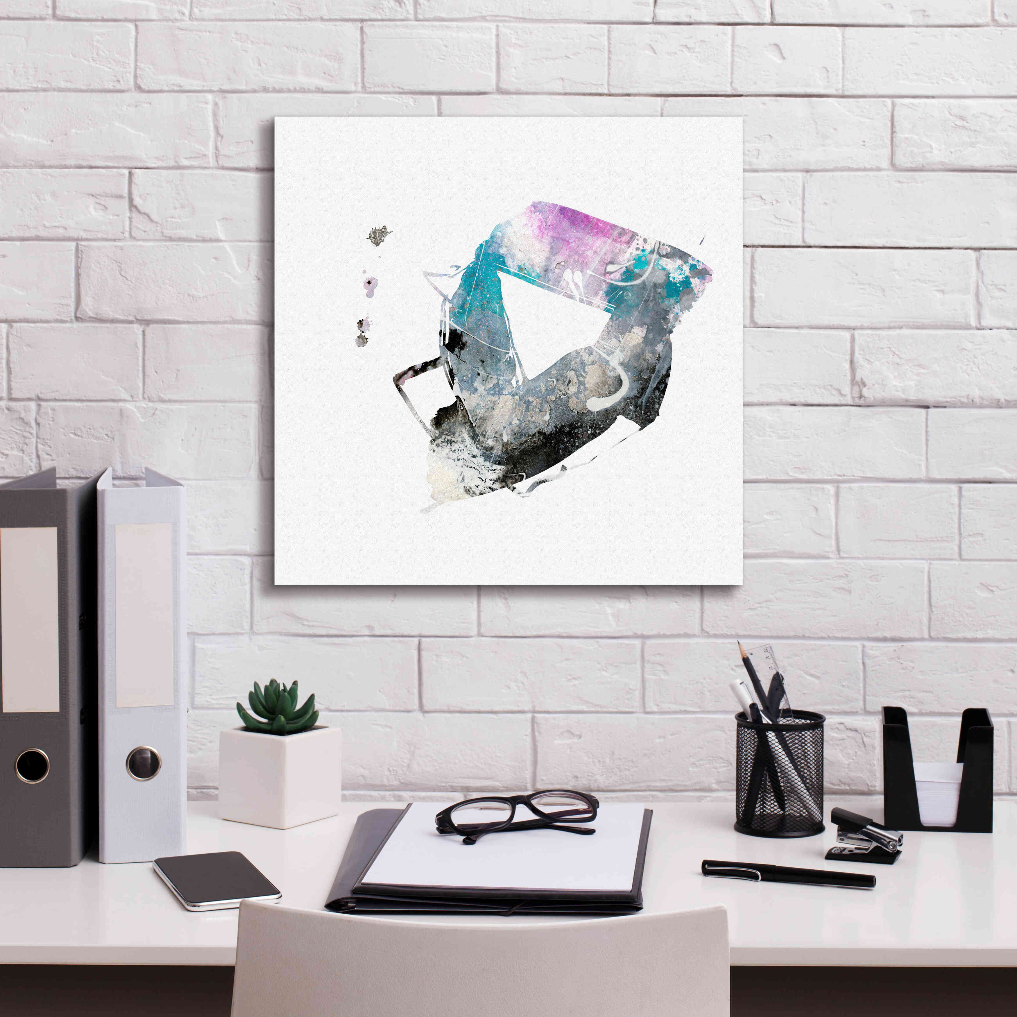 'Eastern Visions 4' by Jaclyn Frances, Giclee Canvas Wall Art,18x18