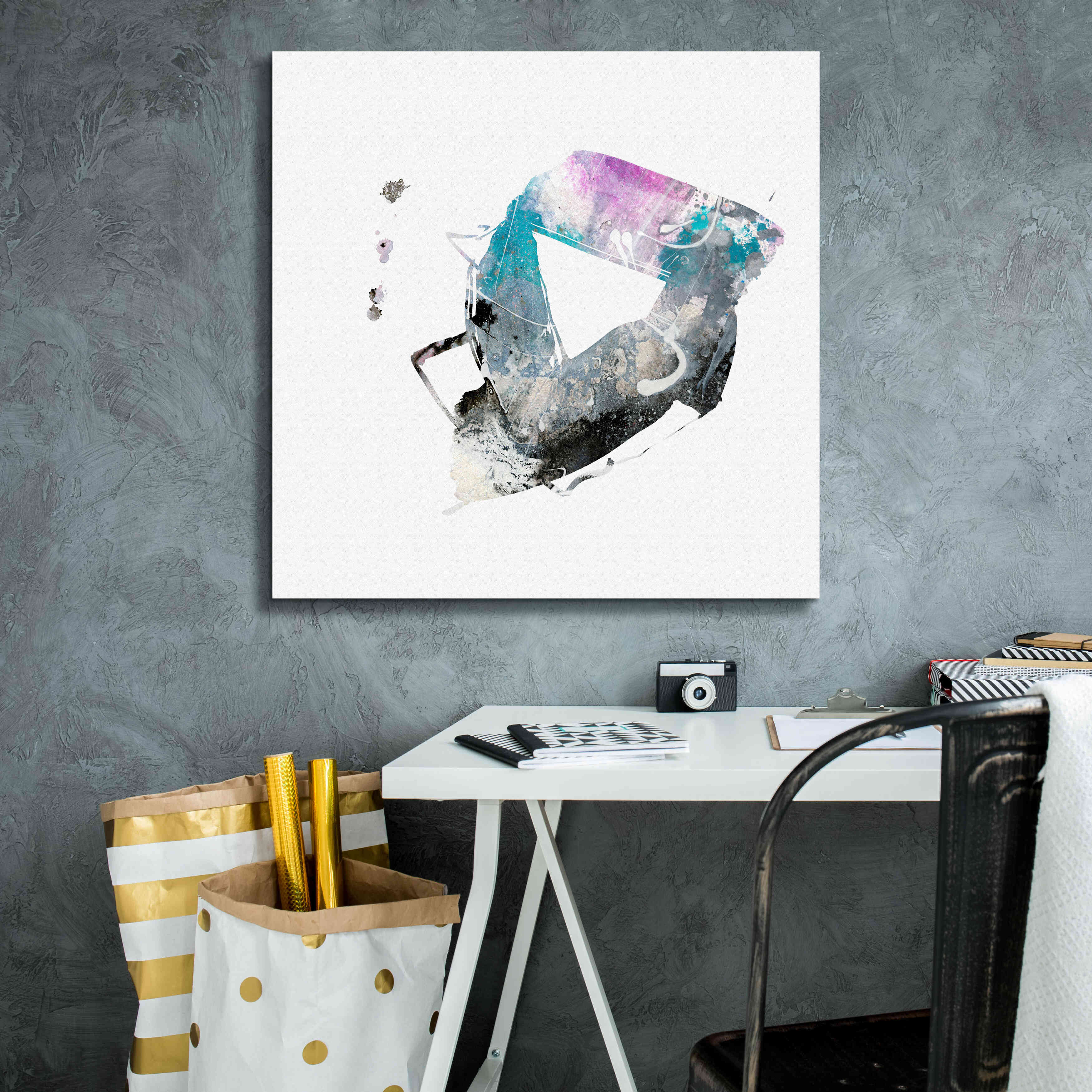 'Eastern Visions 4' by Jaclyn Frances, Giclee Canvas Wall Art,26x26