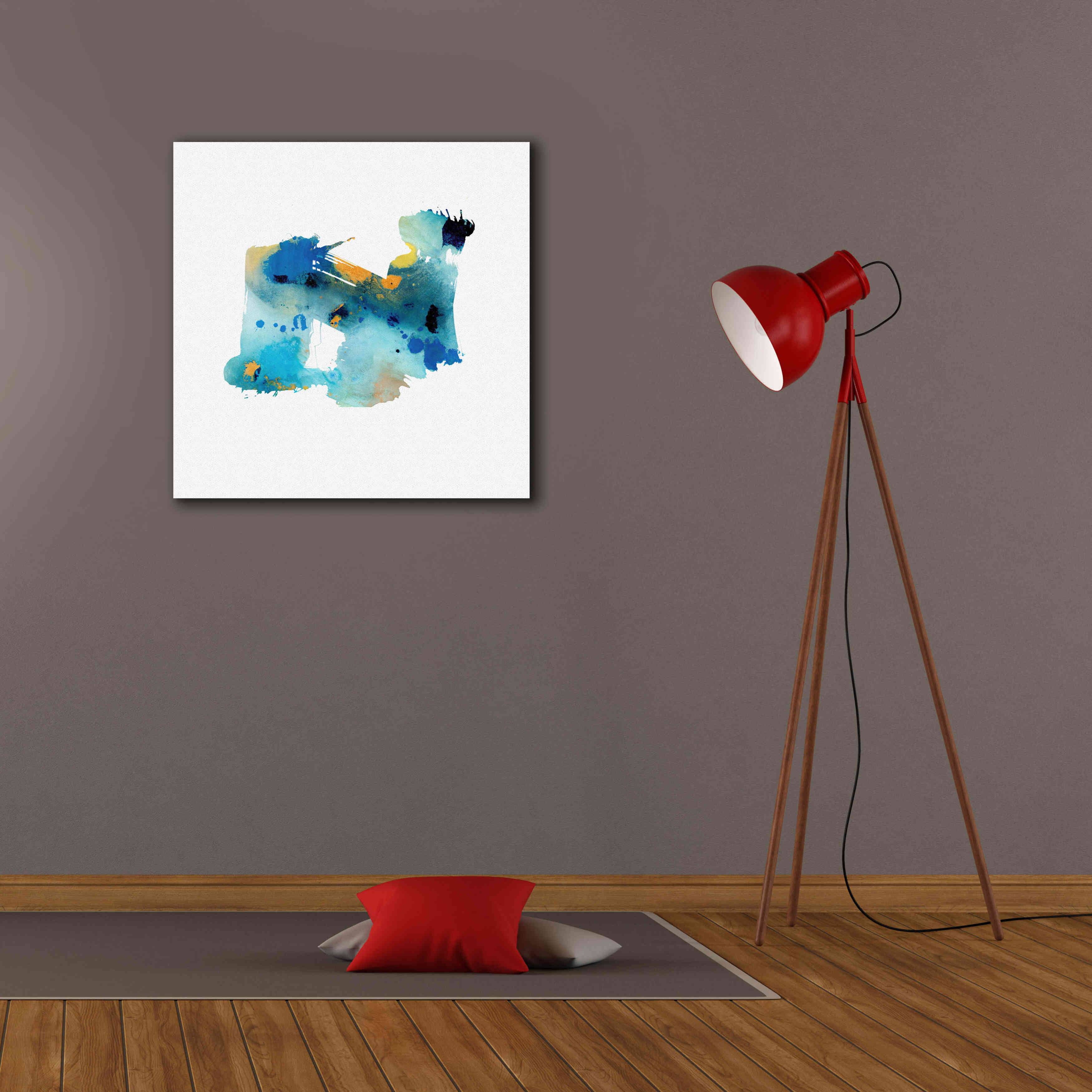 'Eastern Visions 5' by Jaclyn Frances, Giclee Canvas Wall Art,26x26