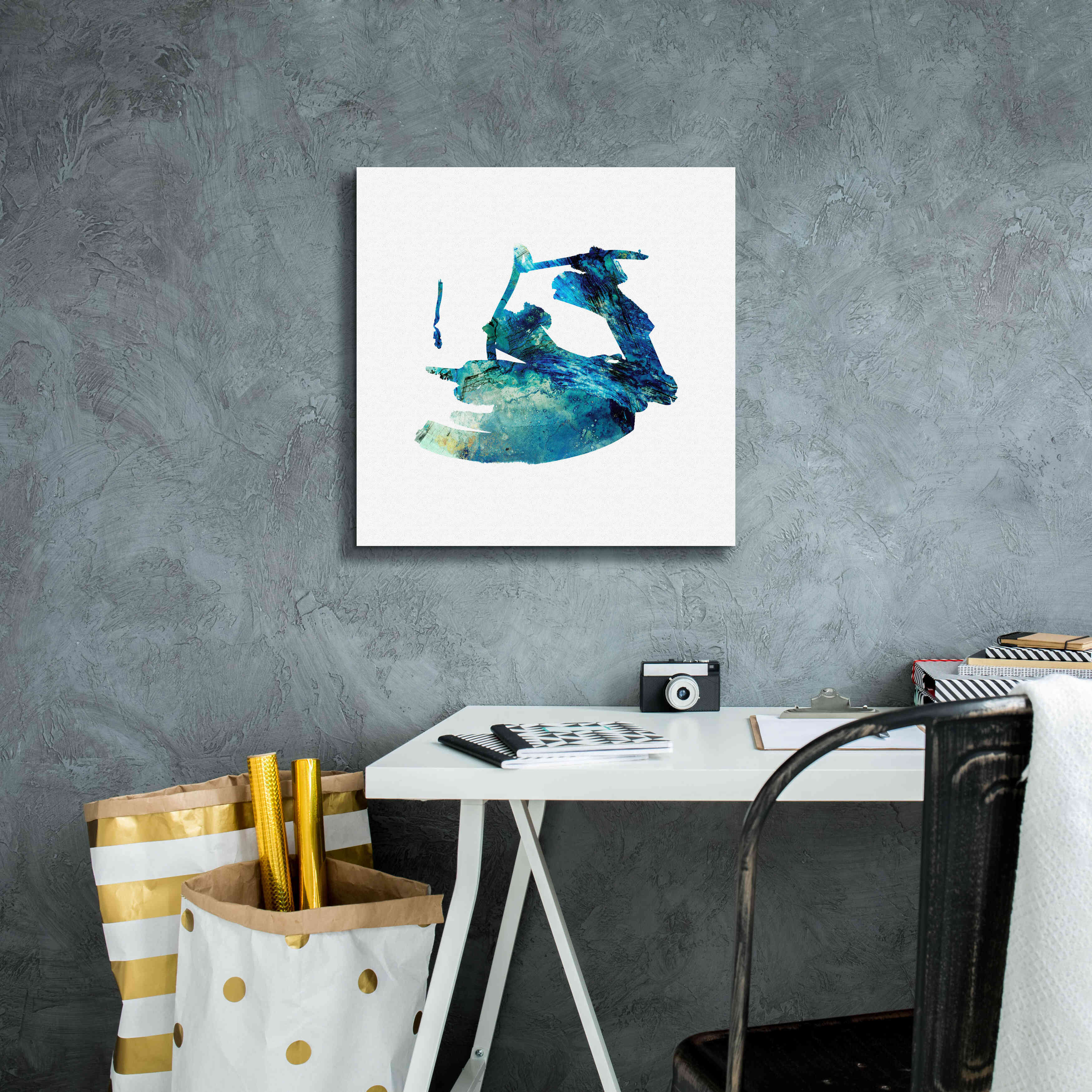 'Eastern Visions 8' by Jaclyn Frances, Giclee Canvas Wall Art,18x18