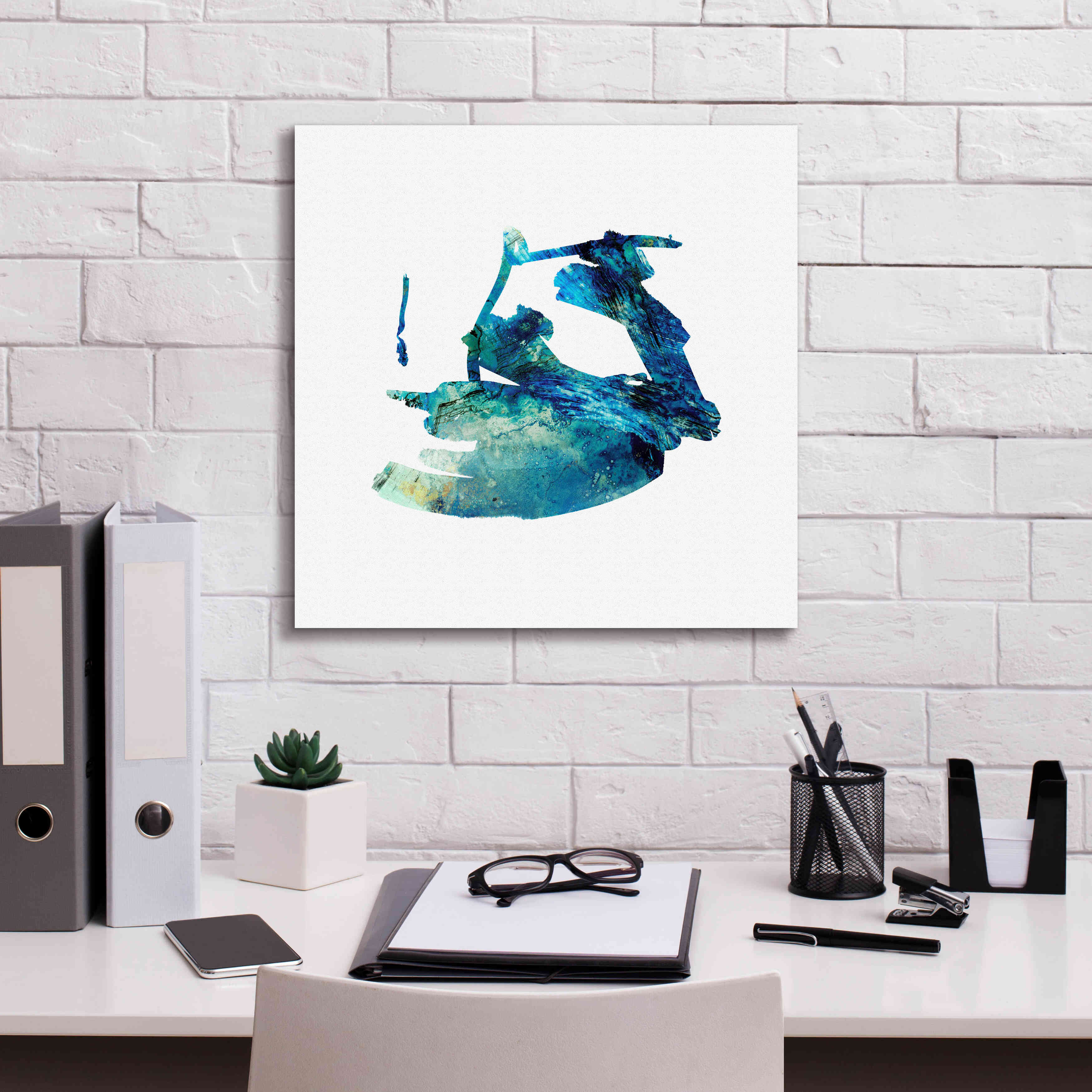 'Eastern Visions 8' by Jaclyn Frances, Giclee Canvas Wall Art,18x18