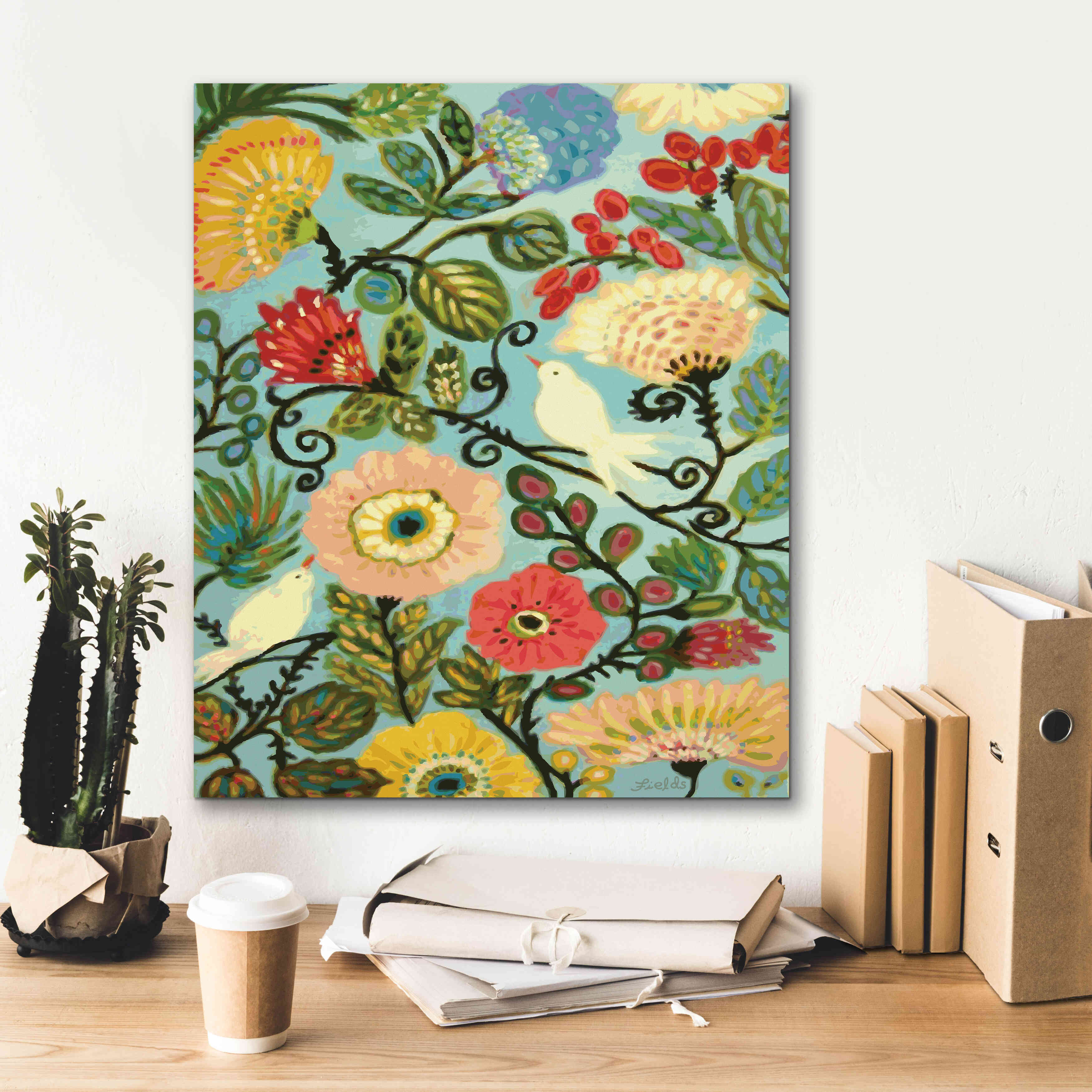 'Sweet Cottage Garden' by Karen Fields, Giclee Canvas Wall Art,20x24