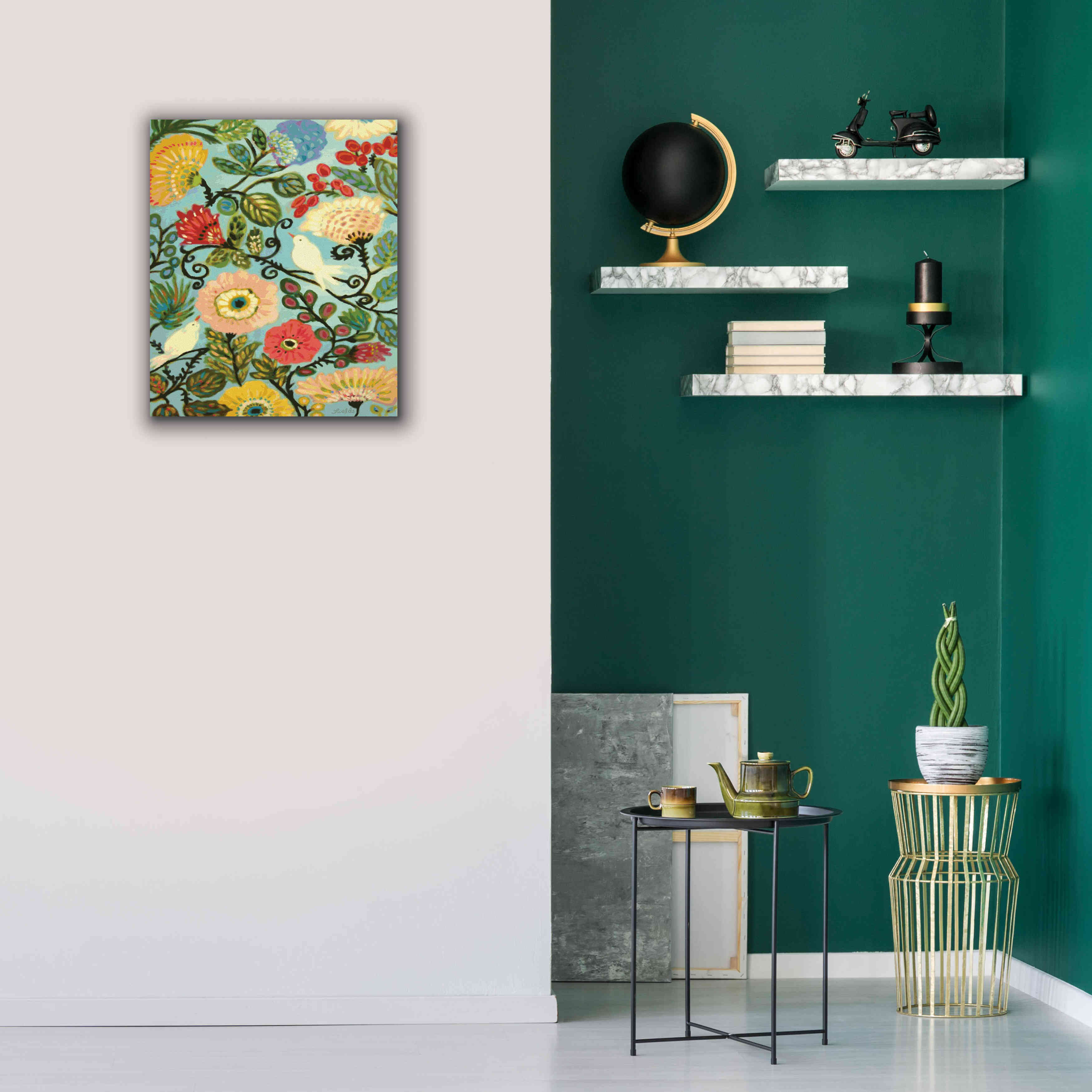 'Sweet Cottage Garden' by Karen Fields, Giclee Canvas Wall Art,20x24