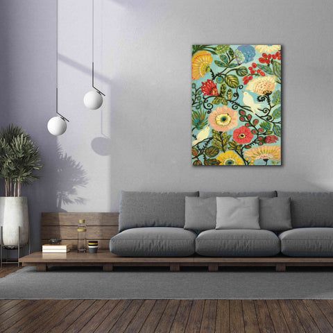 Image of 'Sweet Cottage Garden' by Karen Fields, Giclee Canvas Wall Art,40x54