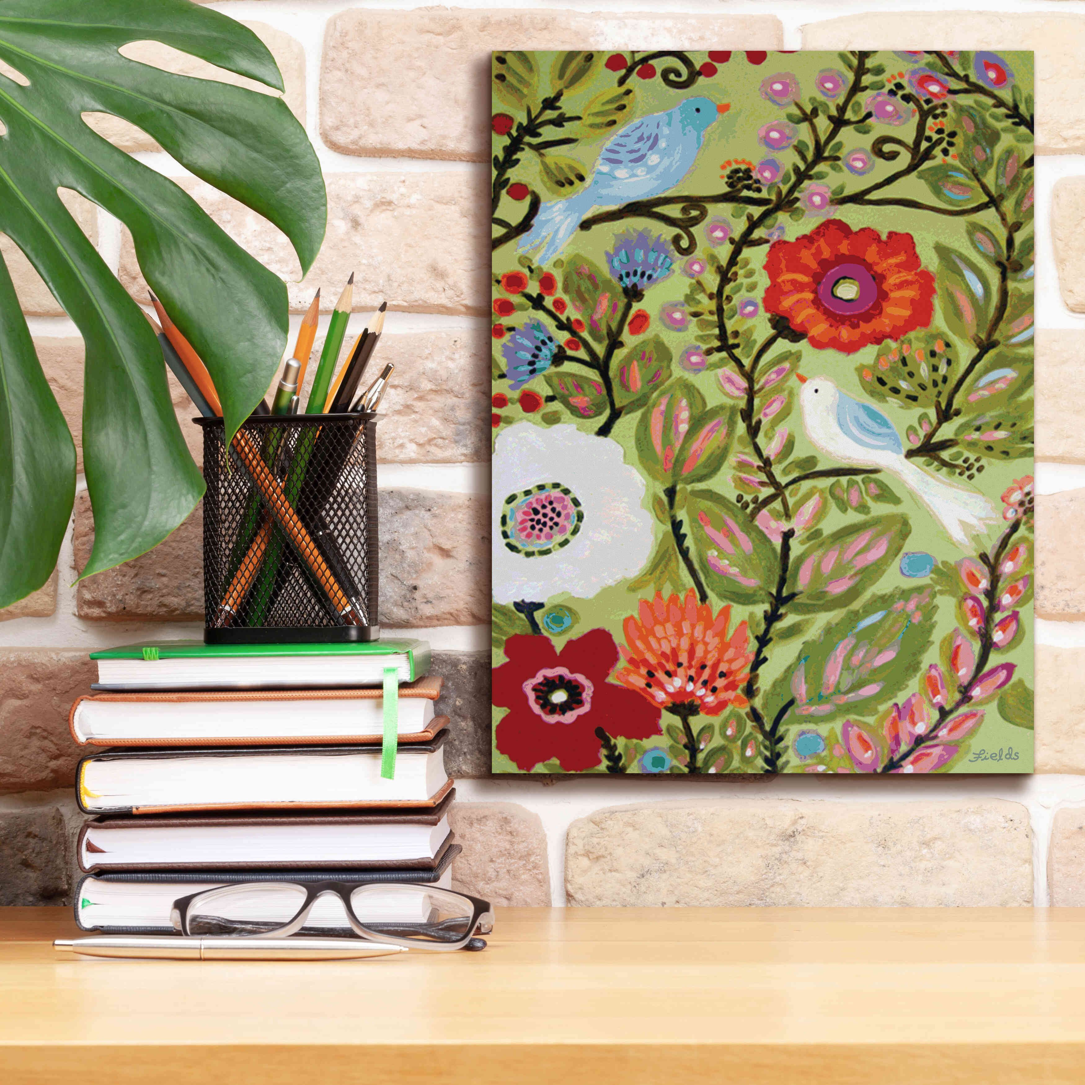 'Peace Garden' by Karen Fields, Giclee Canvas Wall Art,12x16