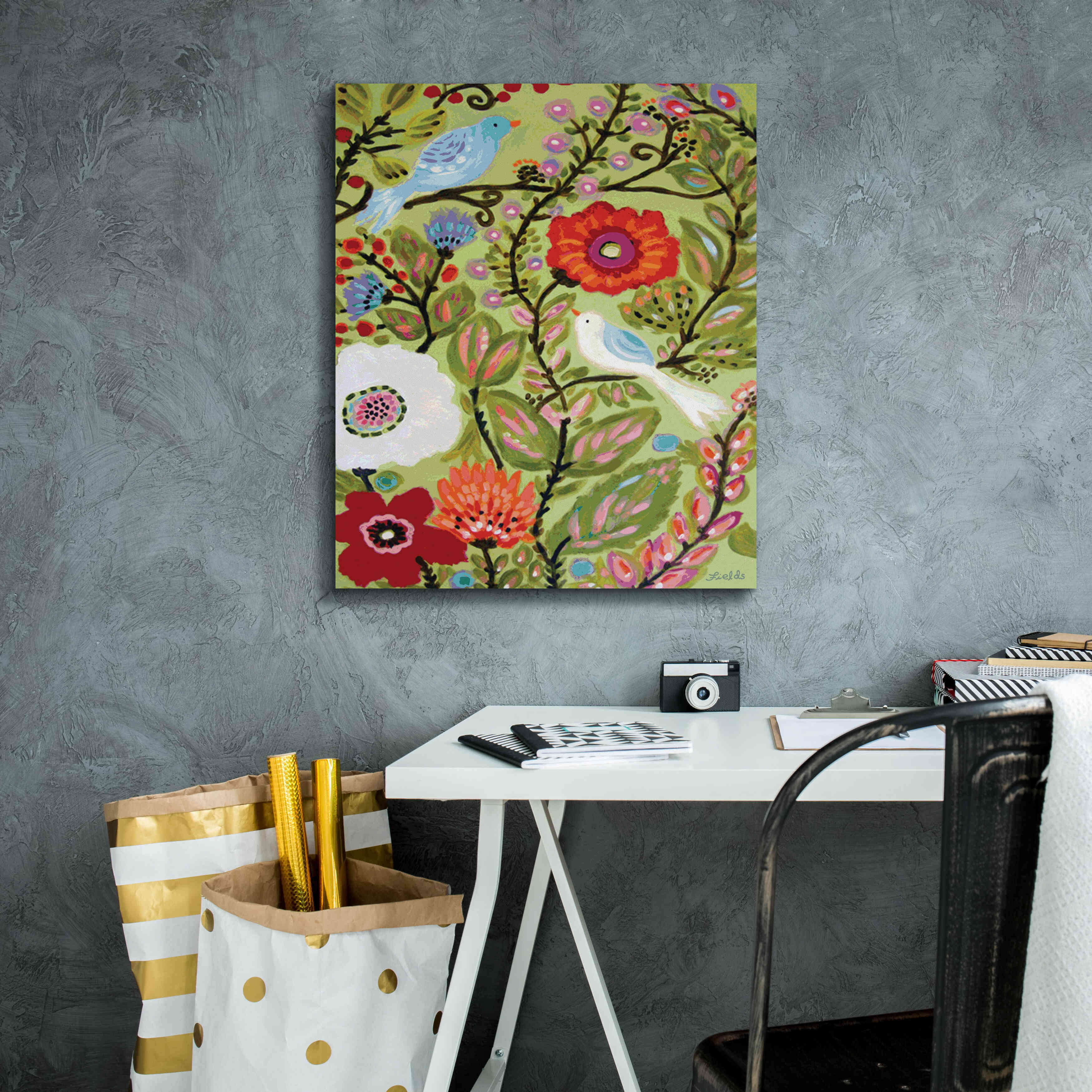 'Peace Garden' by Karen Fields, Giclee Canvas Wall Art,20x24