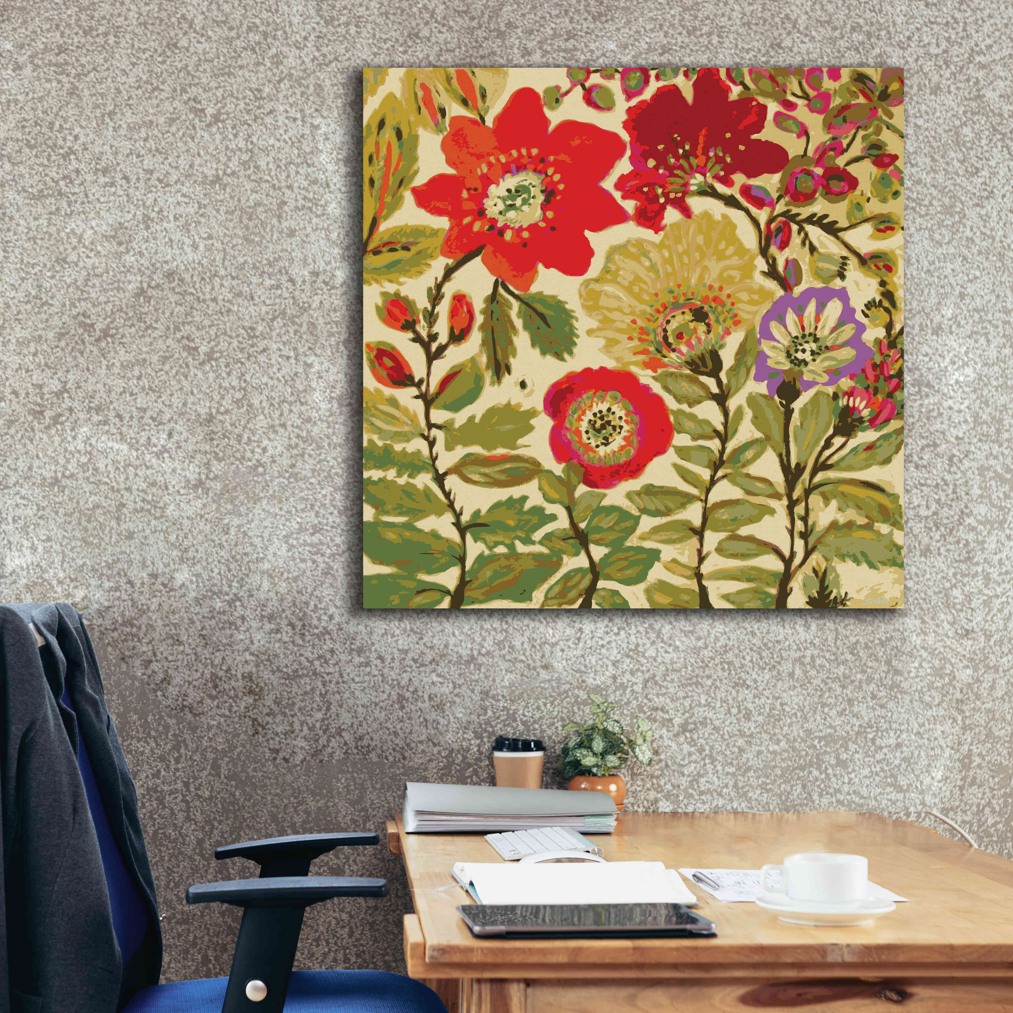 'Modern Art Innocence' by Karen Fields, Giclee Canvas Wall Art,37x37