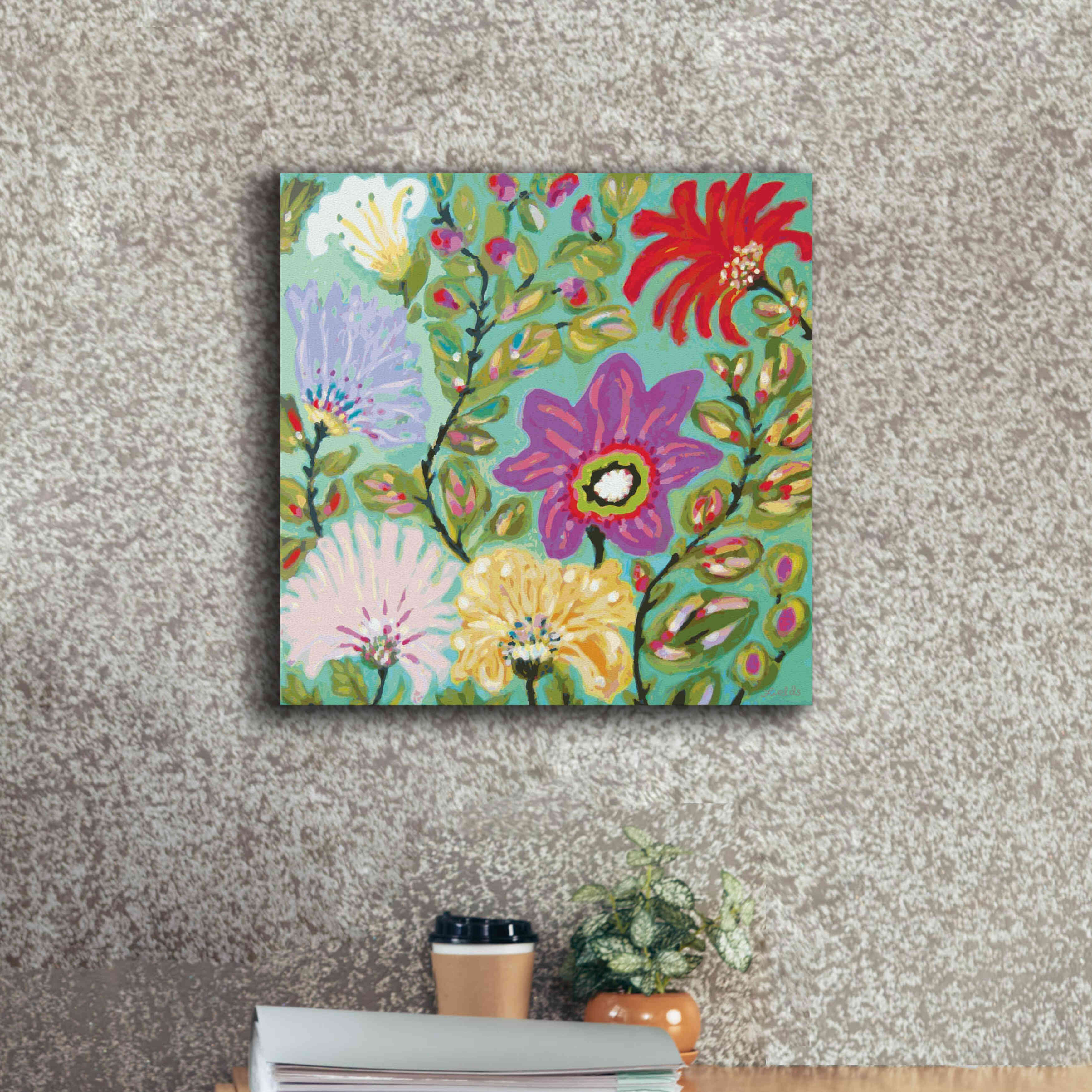 'Liberty Garden' by Karen Fields, Giclee Canvas Wall Art,18x18