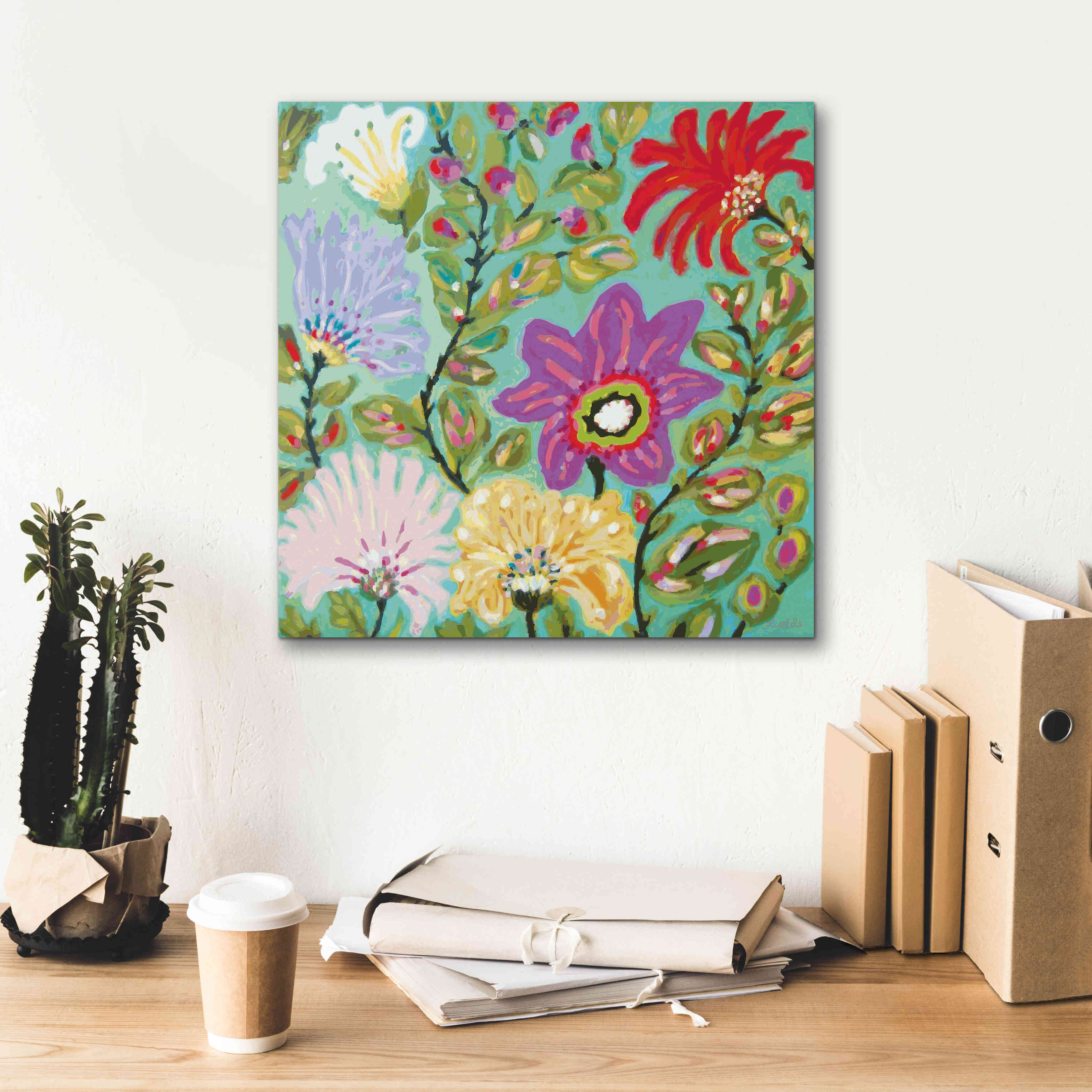 'Liberty Garden' by Karen Fields, Giclee Canvas Wall Art,18x18