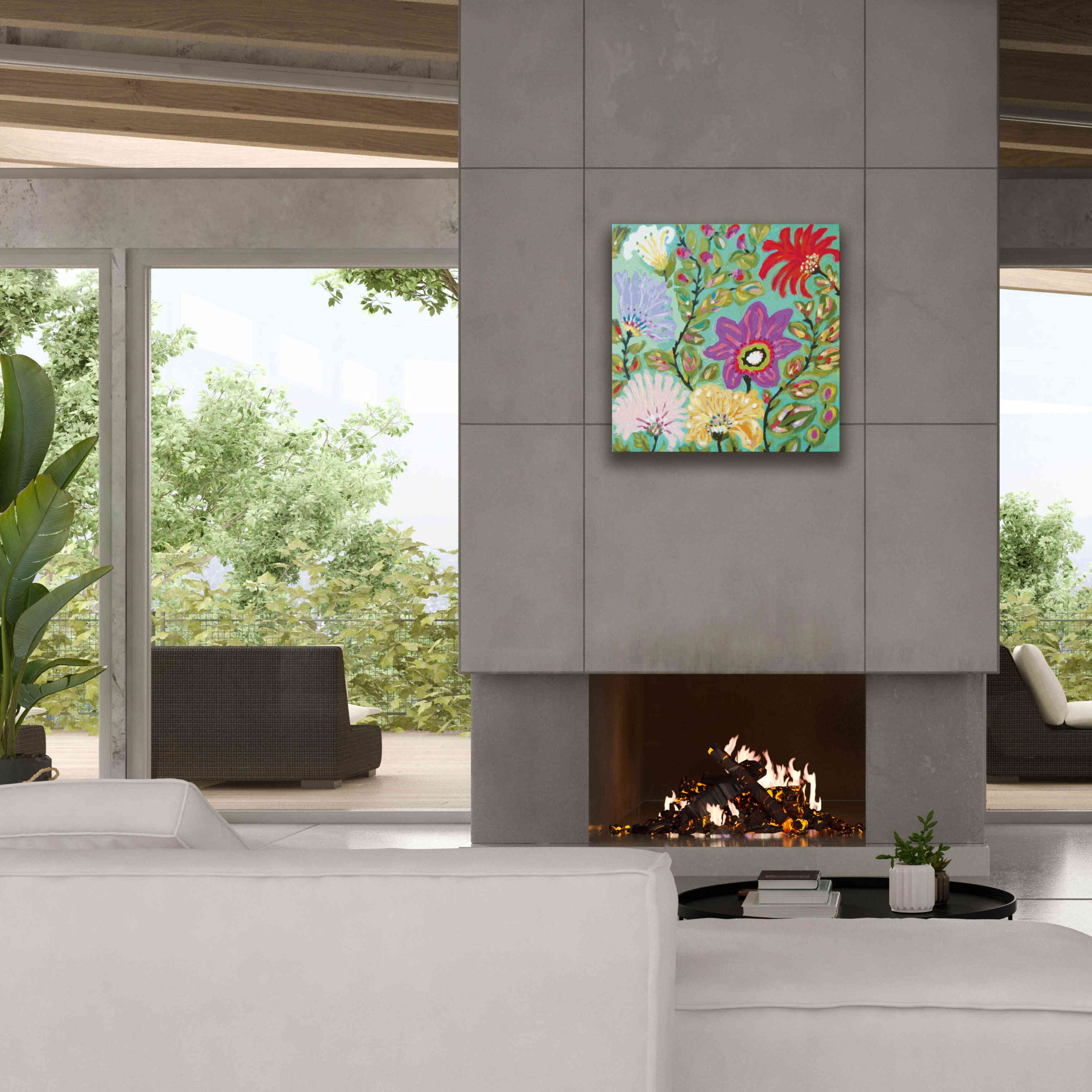 'Liberty Garden' by Karen Fields, Giclee Canvas Wall Art,26x26