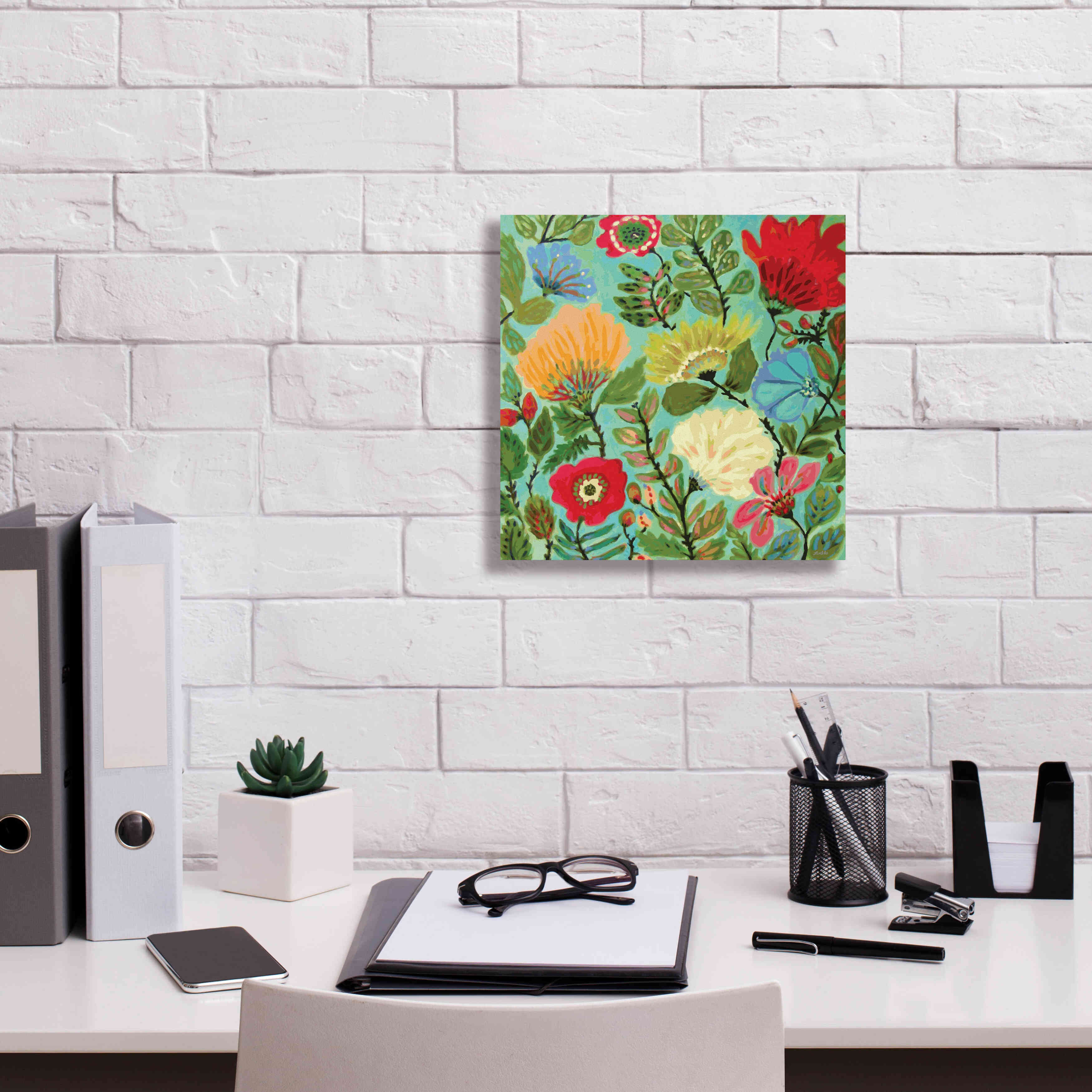 'Freedom Garden' by Karen Fields, Giclee Canvas Wall Art,12x12