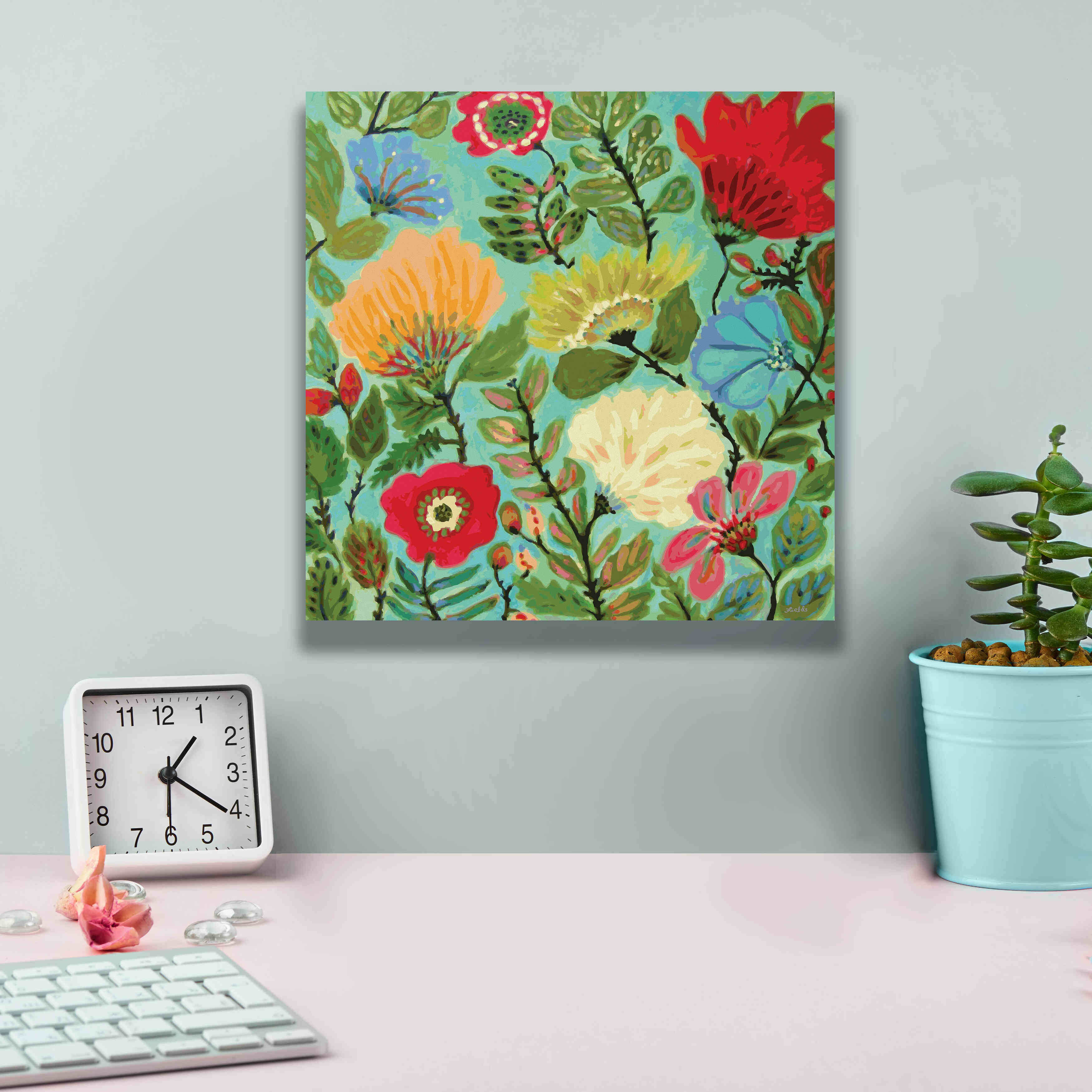 'Freedom Garden' by Karen Fields, Giclee Canvas Wall Art,12x12