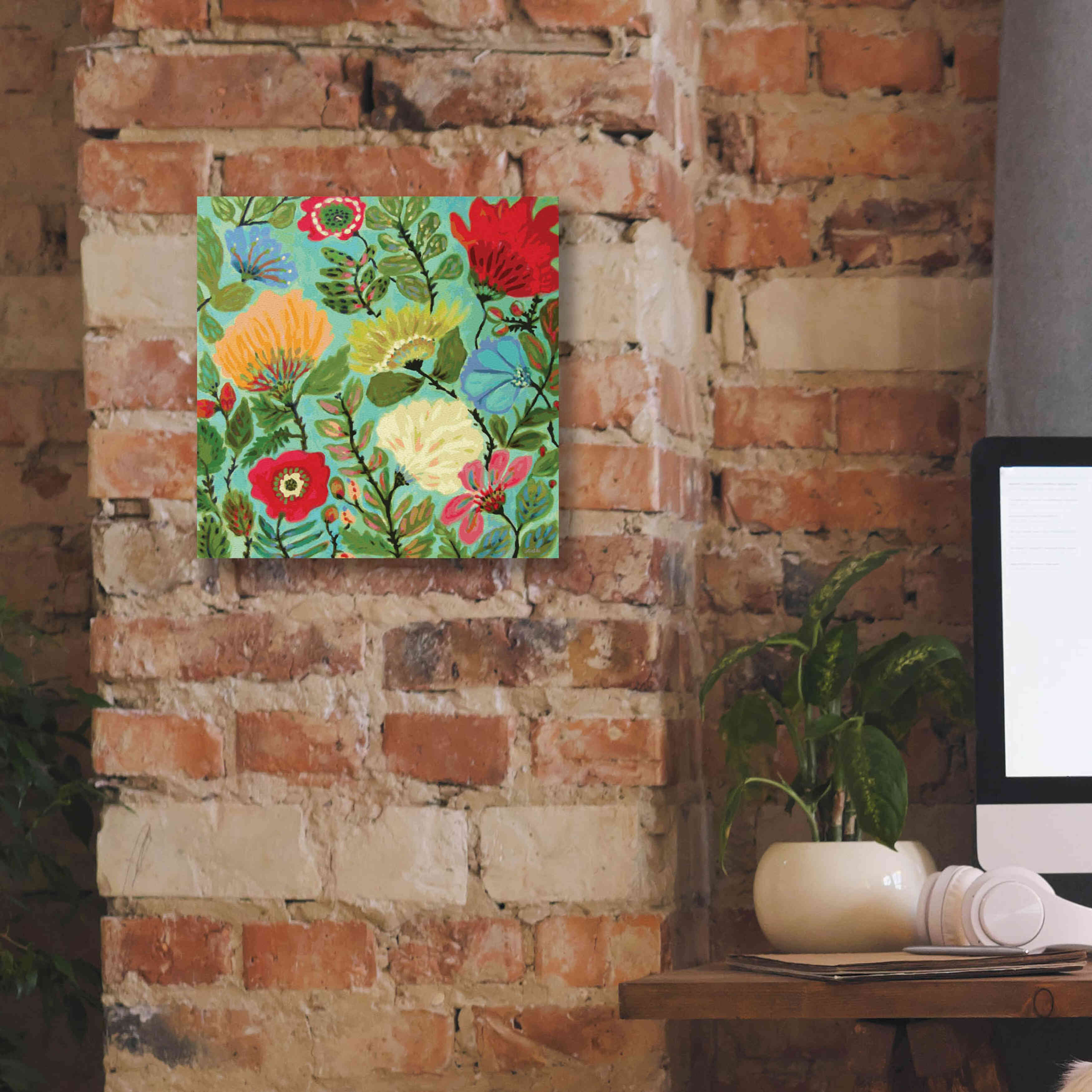 'Freedom Garden' by Karen Fields, Giclee Canvas Wall Art,12x12