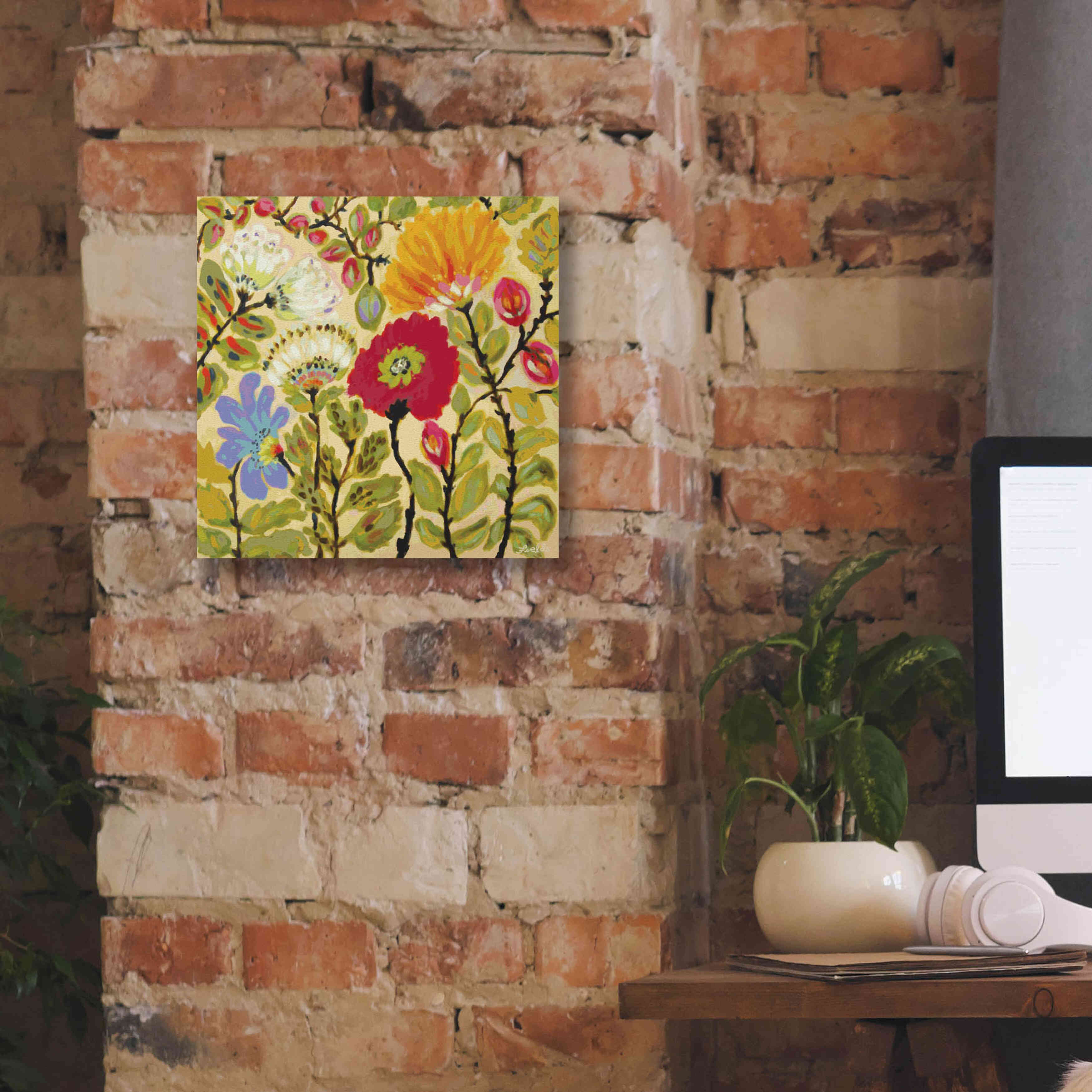 'Autumn Fresh Garden' by Karen Fields, Giclee Canvas Wall Art,12x12