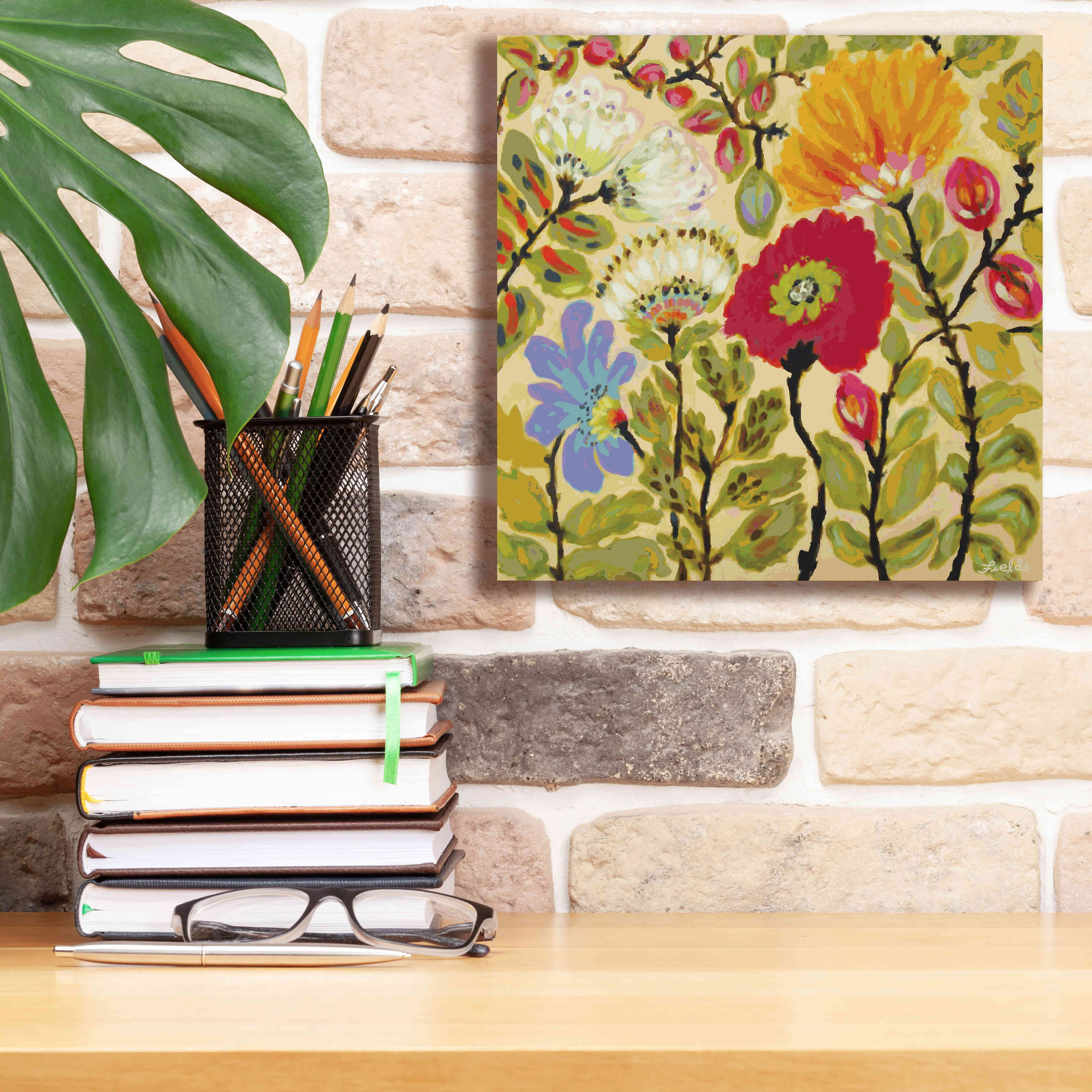 'Autumn Fresh Garden' by Karen Fields, Giclee Canvas Wall Art,12x12