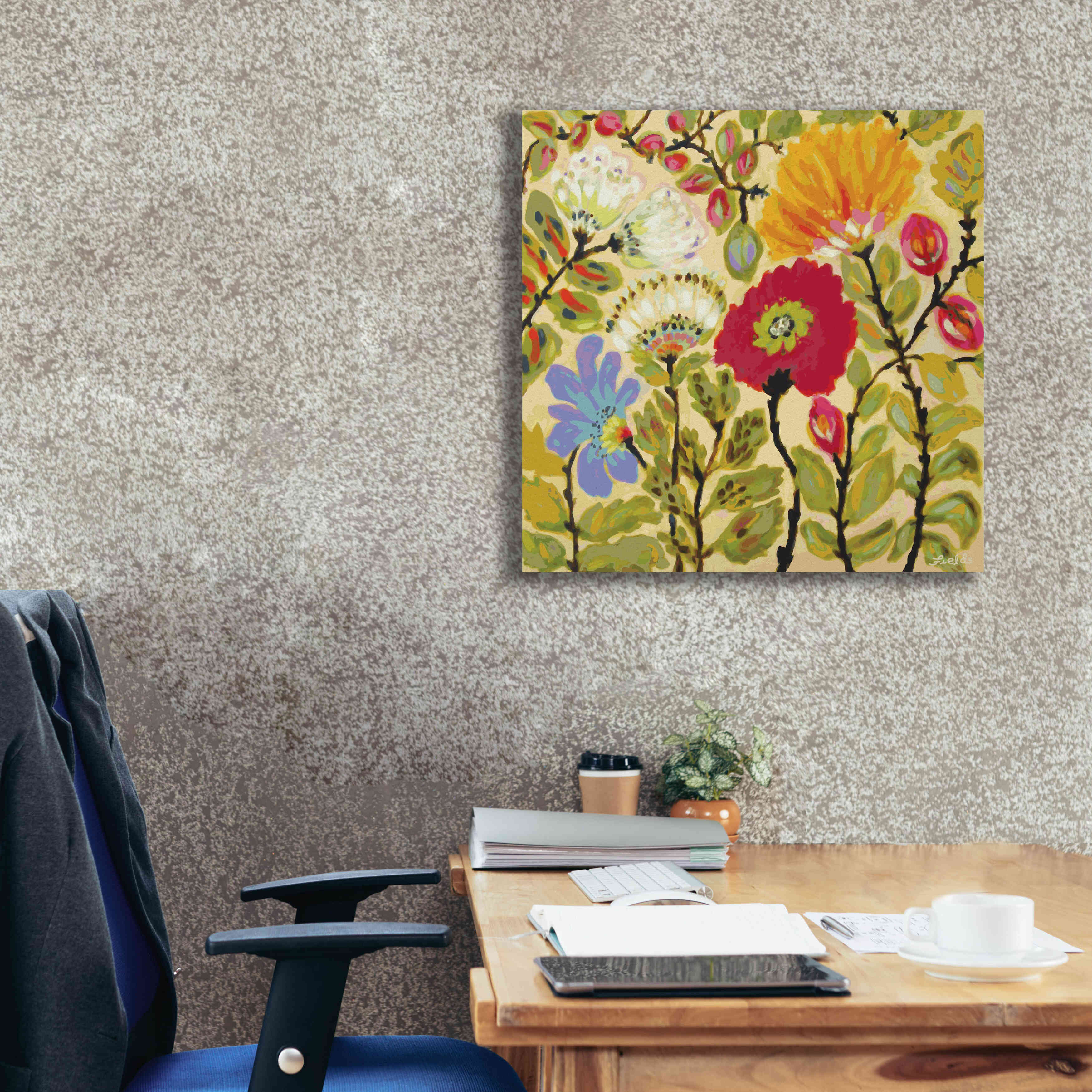 'Autumn Fresh Garden' by Karen Fields, Giclee Canvas Wall Art,26x26