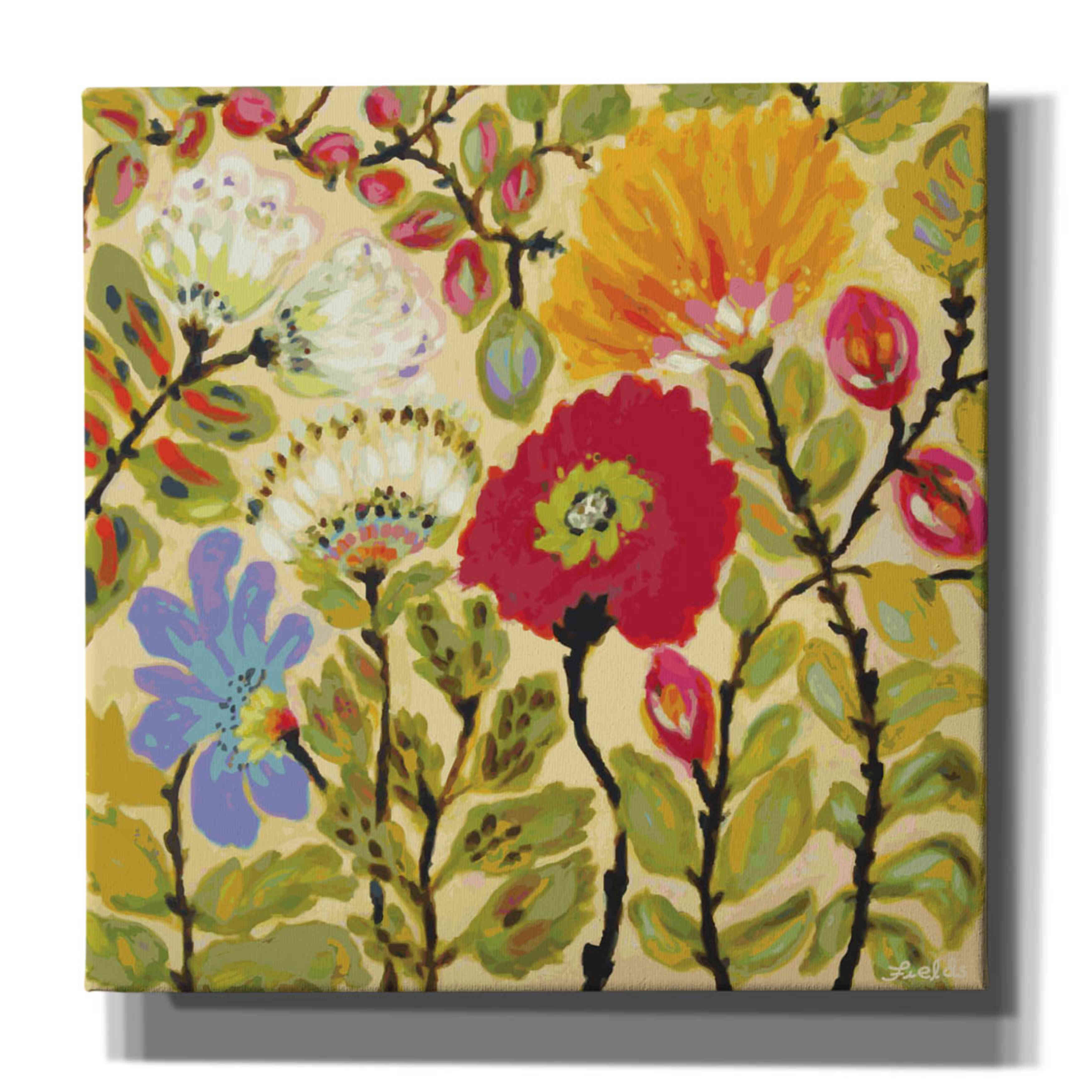 'Autumn Fresh Garden' by Karen Fields, Giclee Canvas Wall Art