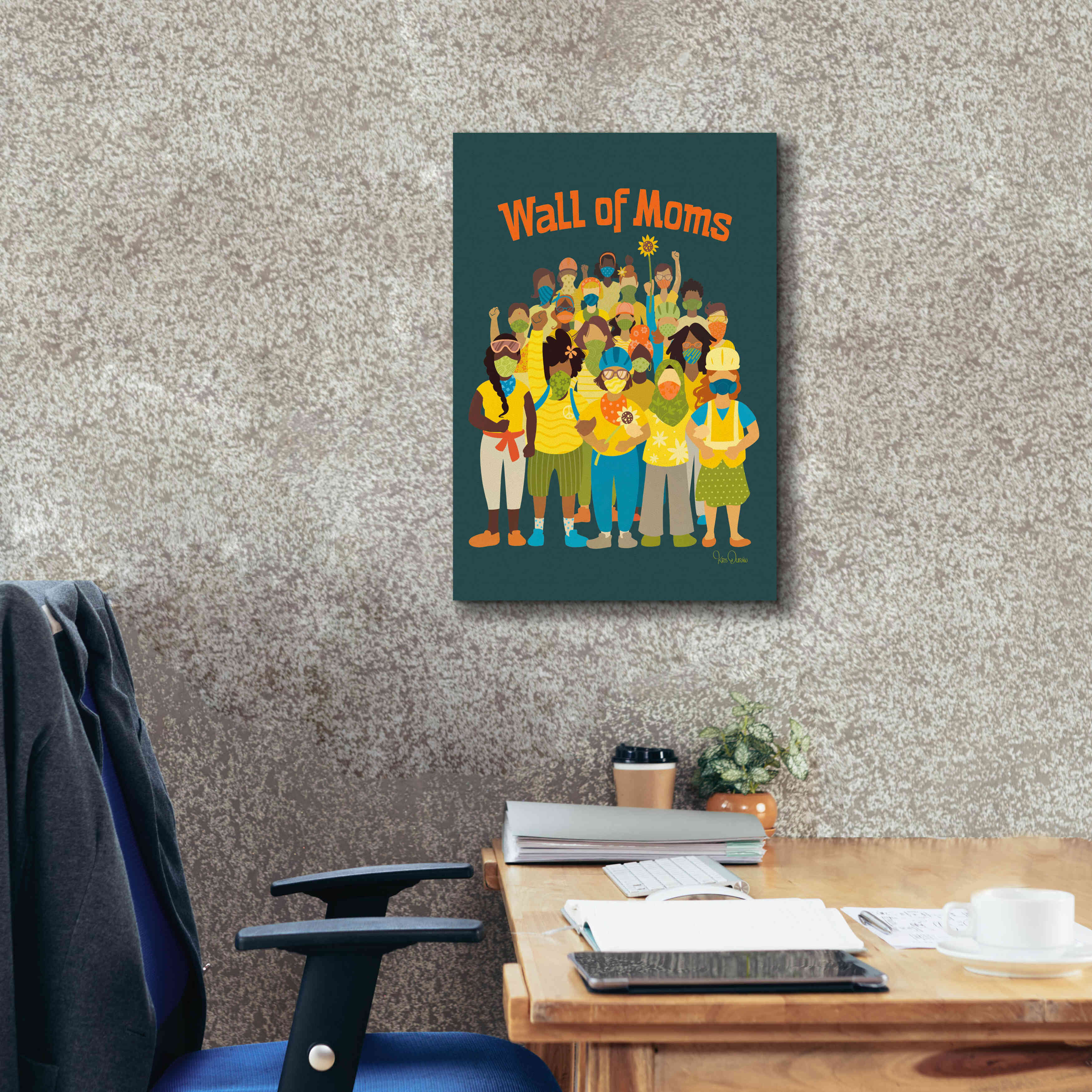'Wall of Moms' by Kris Duran, Giclee Canvas Wall Art,18x26