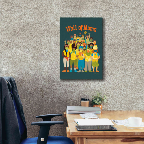 Image of 'Wall of Moms' by Kris Duran, Giclee Canvas Wall Art,18x26