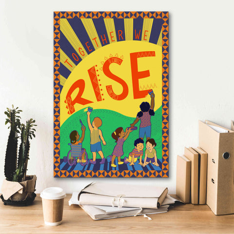 Image of 'Together We Rise' by Kris Duran, Giclee Canvas Wall Art,18x26