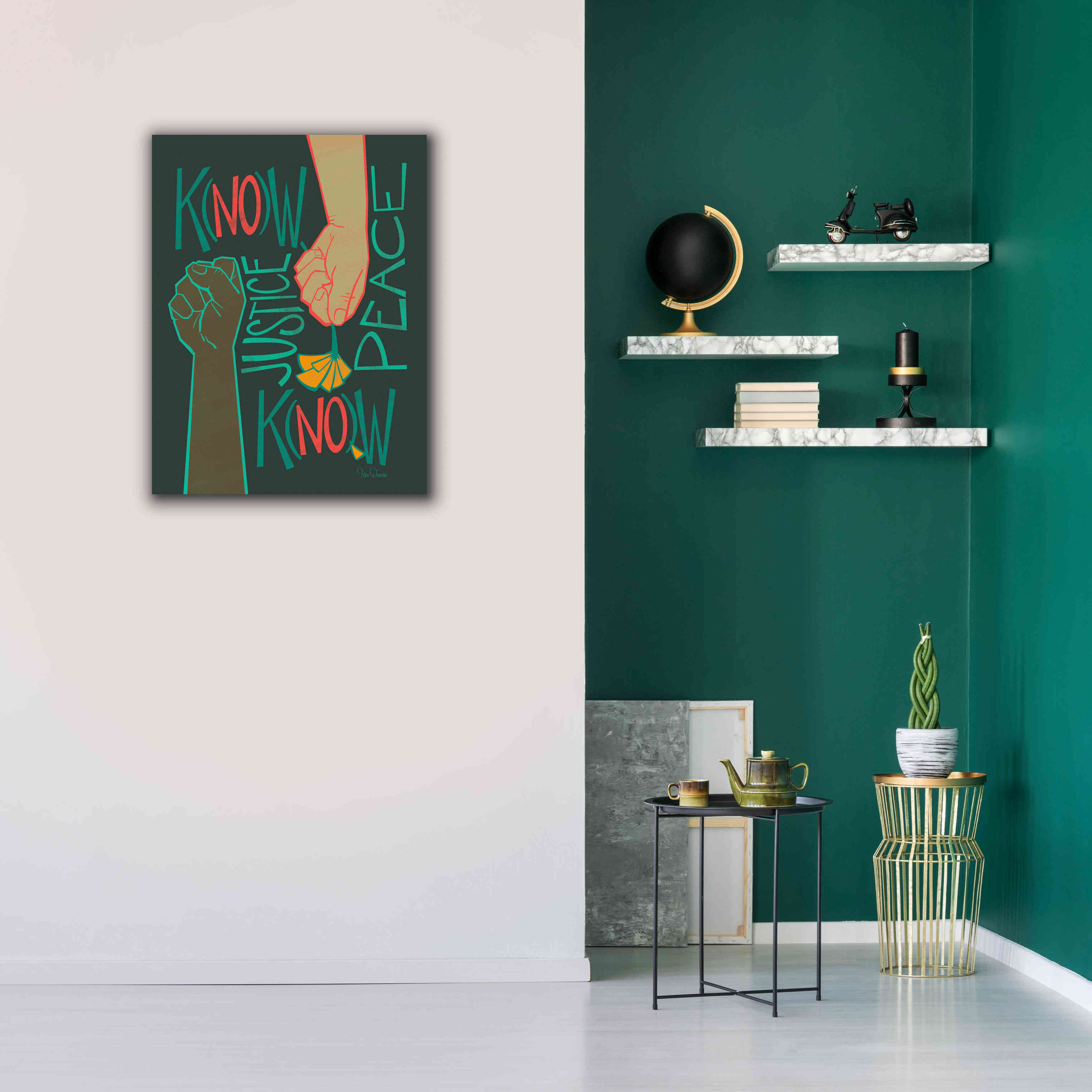 'Know Justice' by Kris Duran, Giclee Canvas Wall Art,26x34