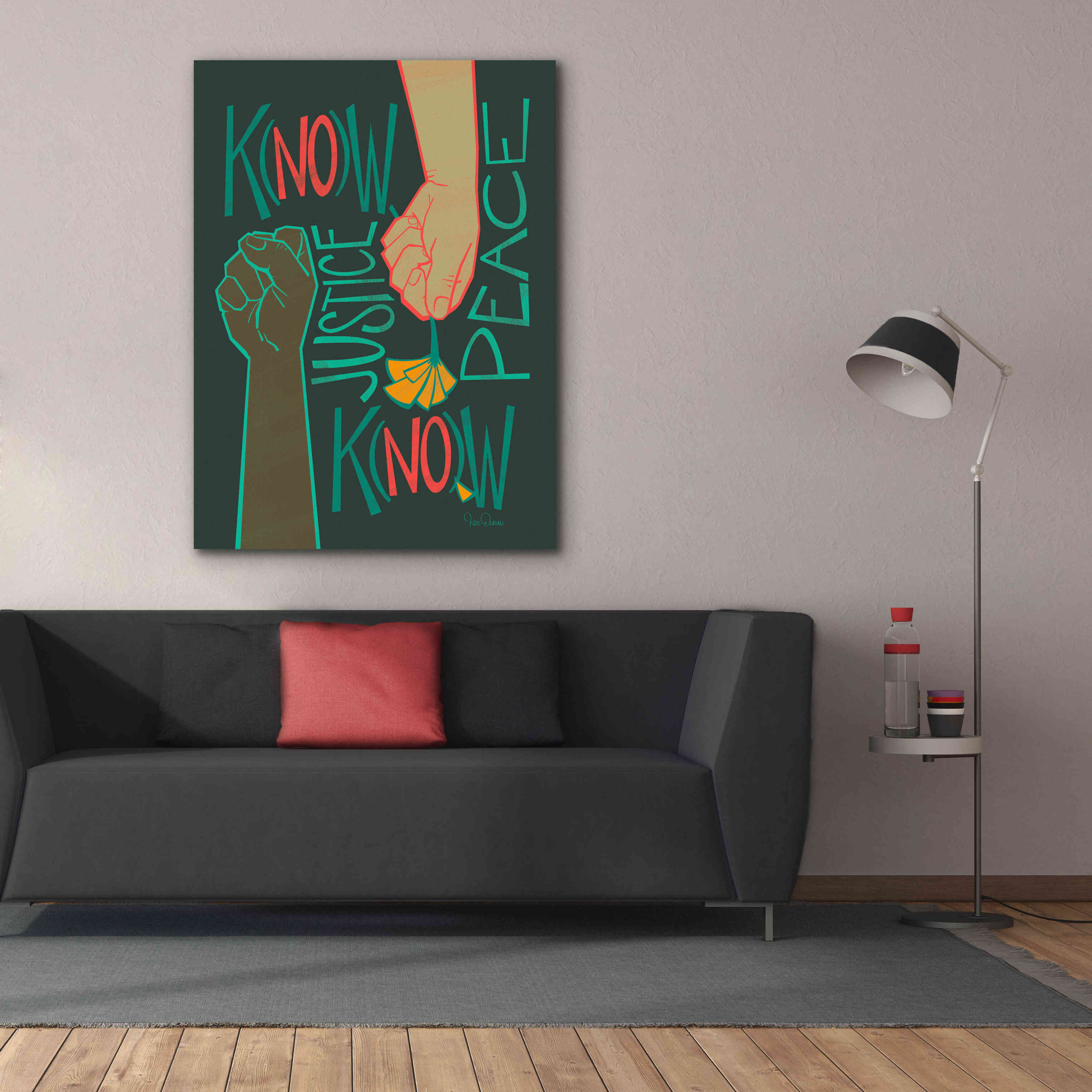 'Know Justice' by Kris Duran, Giclee Canvas Wall Art,40x54