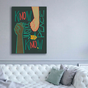 'Know Justice' by Kris Duran, Giclee Canvas Wall Art,40x54