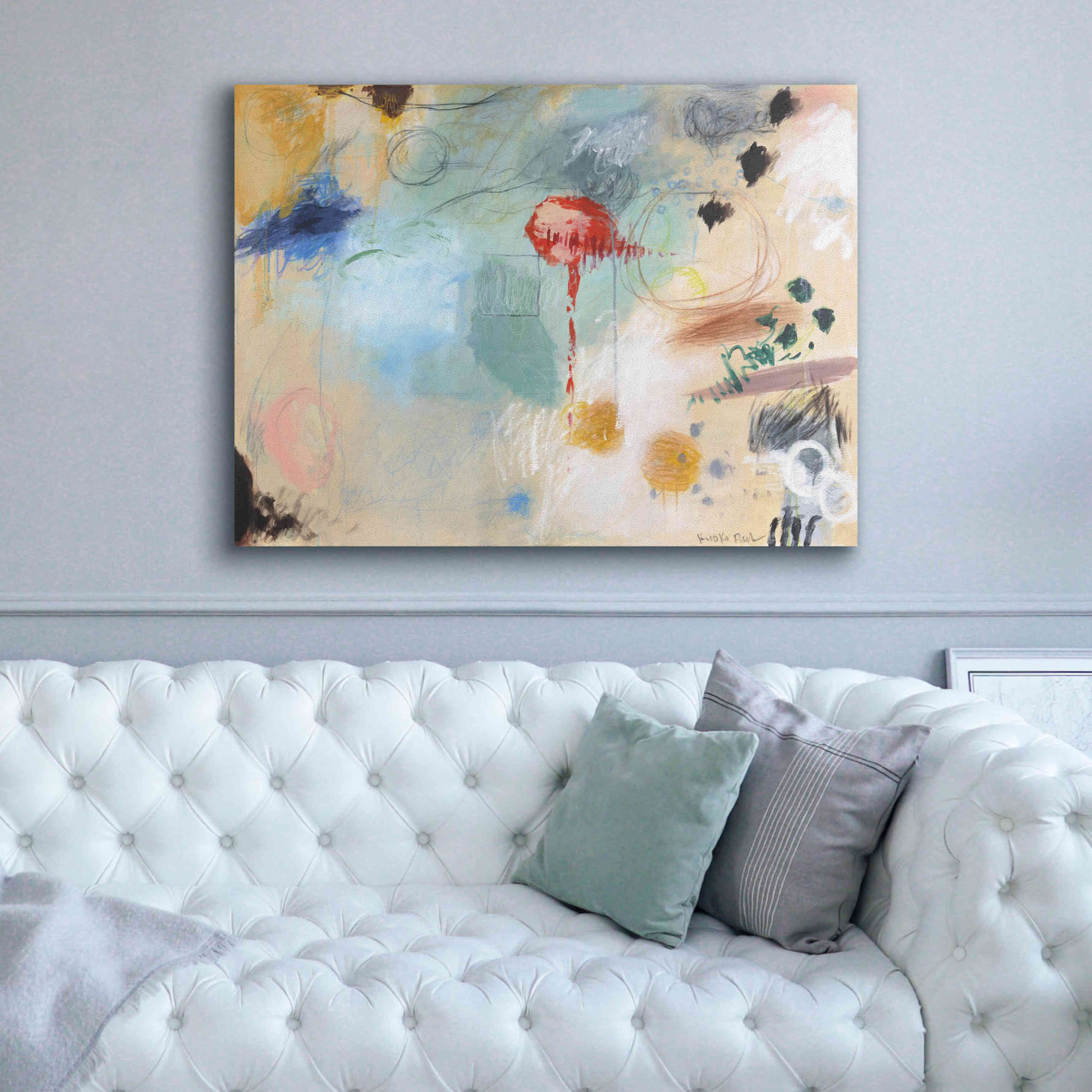 'Red Light' by Kyoko Fischer, Giclee Canvas Wall Art,54x40