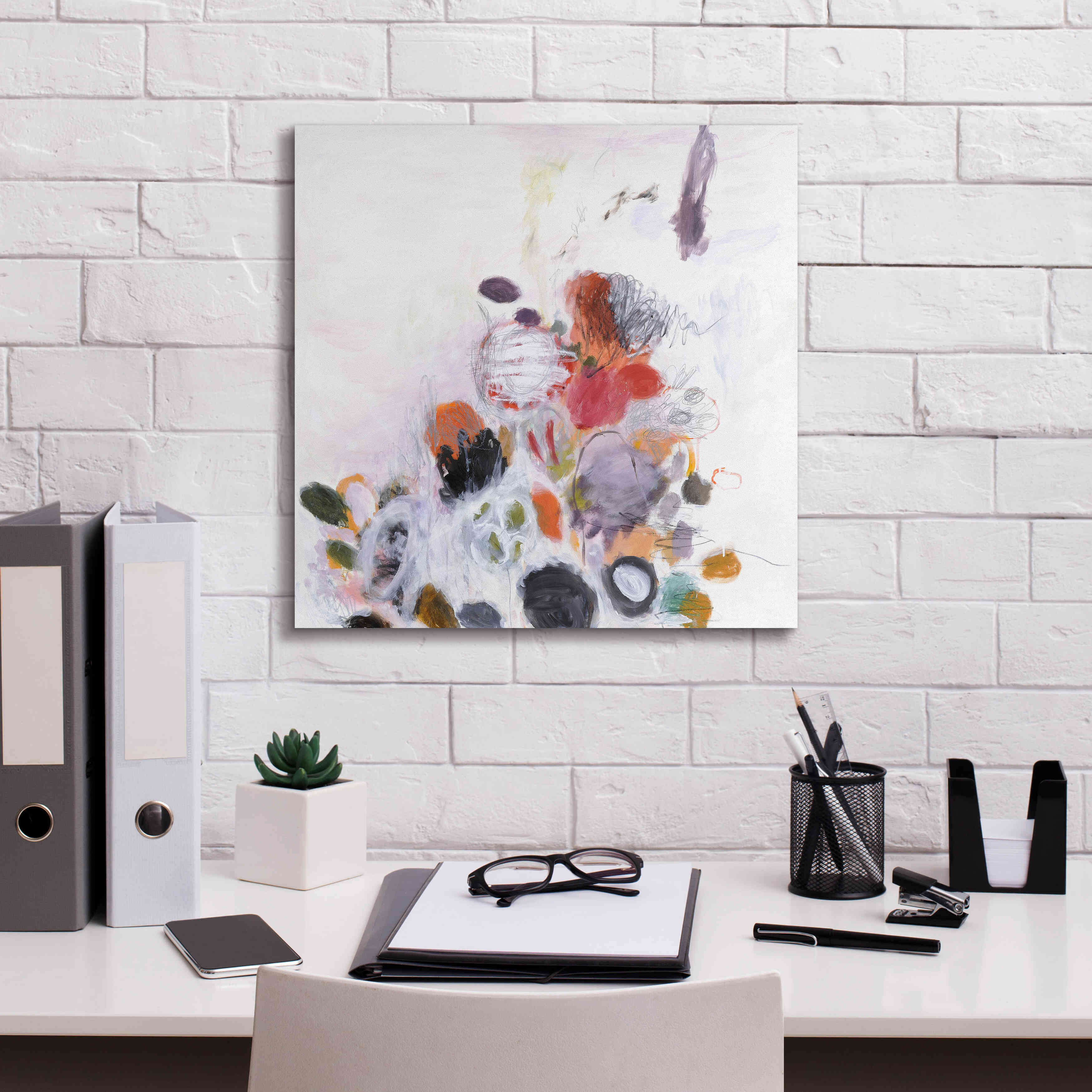 'Haru-no Jin 1' by Kyoko Fischer, Giclee Canvas Wall Art,18x18