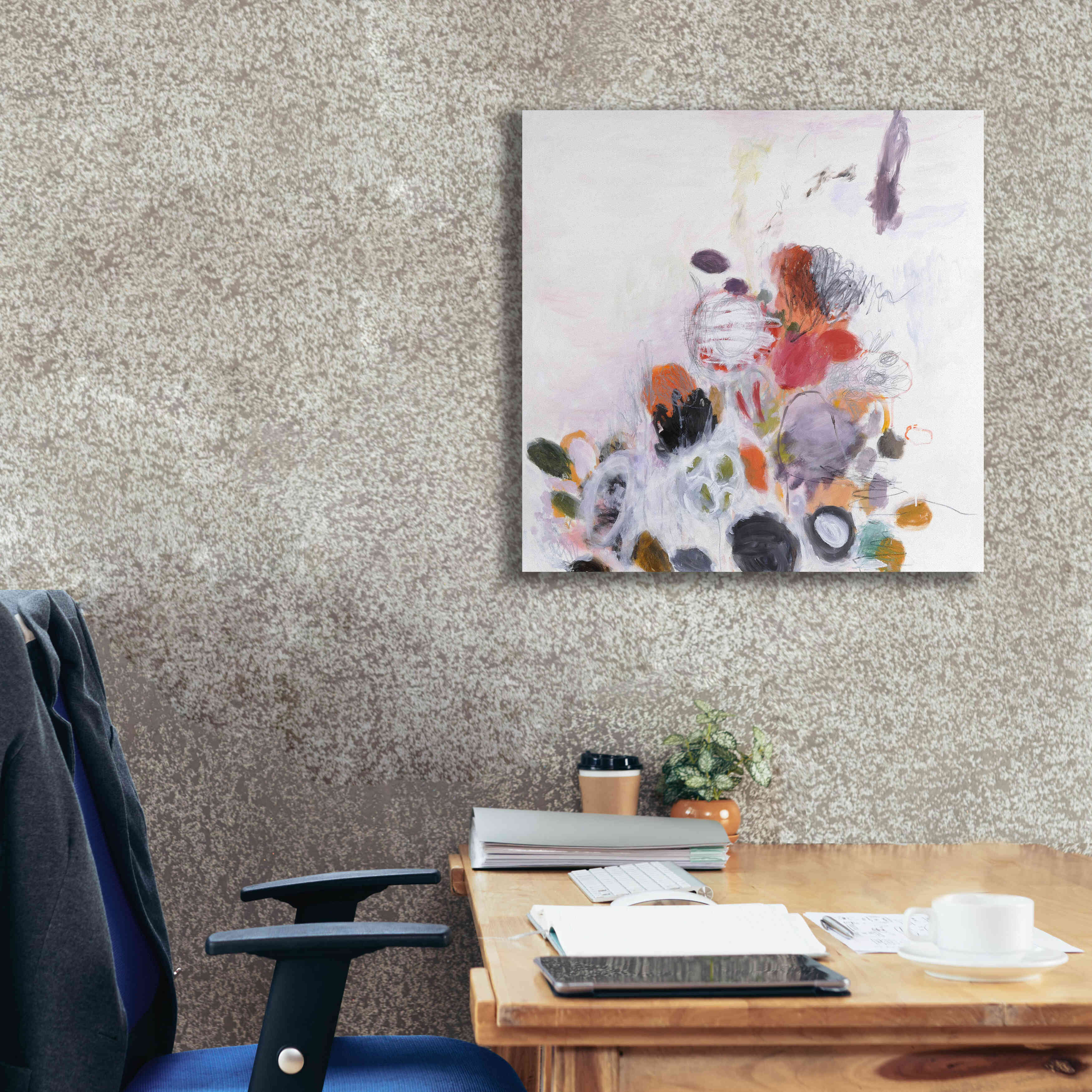 'Haru-no Jin 1' by Kyoko Fischer, Giclee Canvas Wall Art,26x26