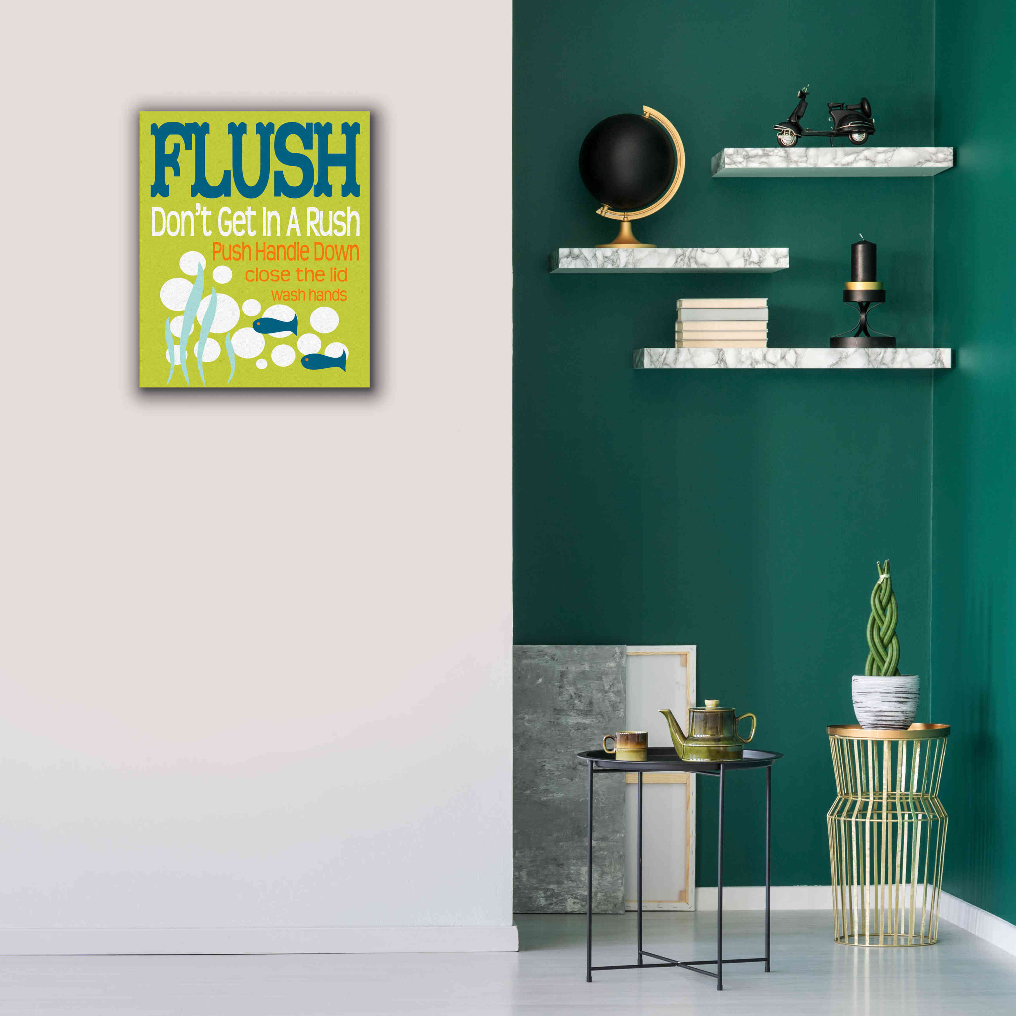 'Ocean Bubble Friends 2' by Leslie Fuqua, Giclee Canvas Wall Art,20x24