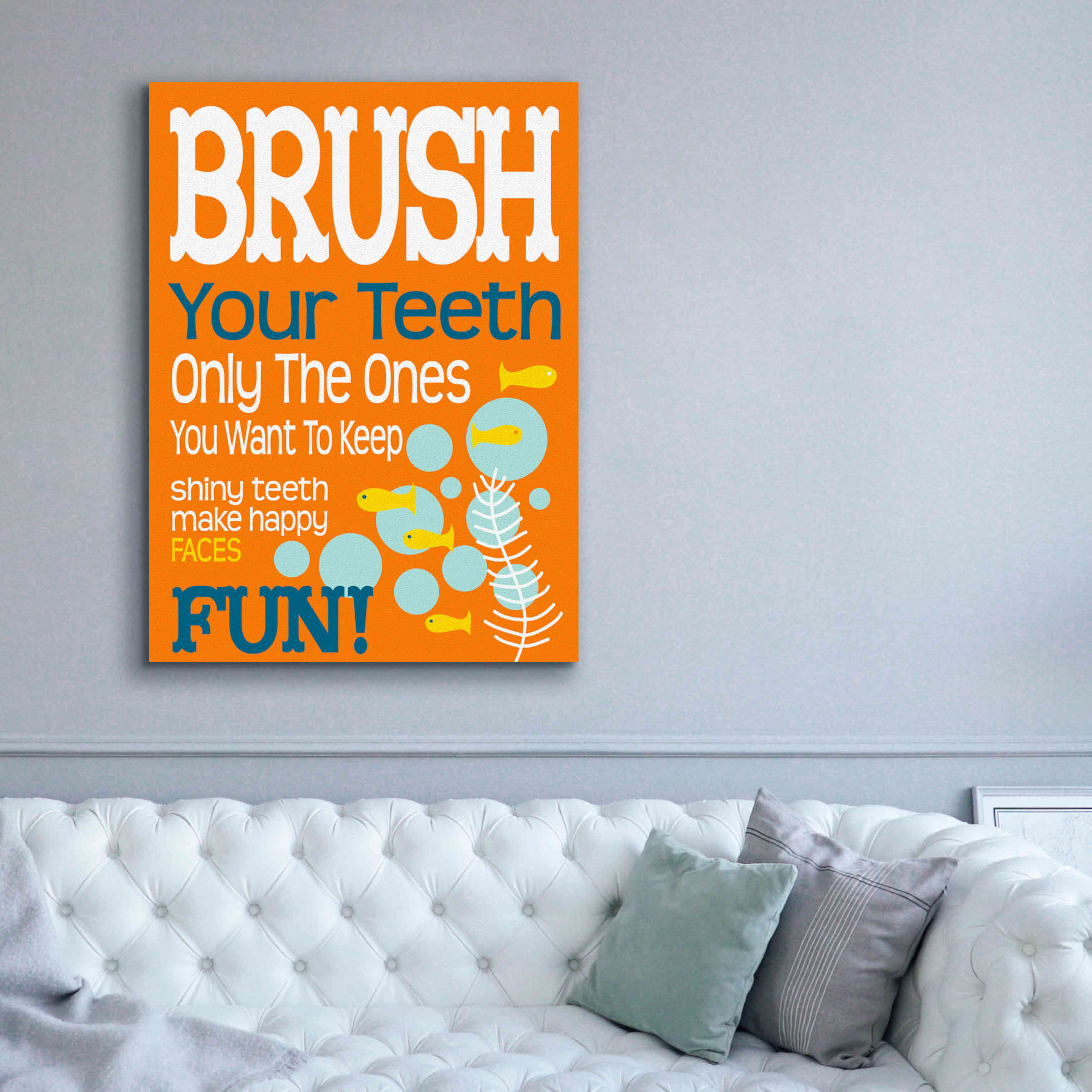 'Ocean Bubble Friends 1' by Leslie Fuqua, Giclee Canvas Wall Art,40x54