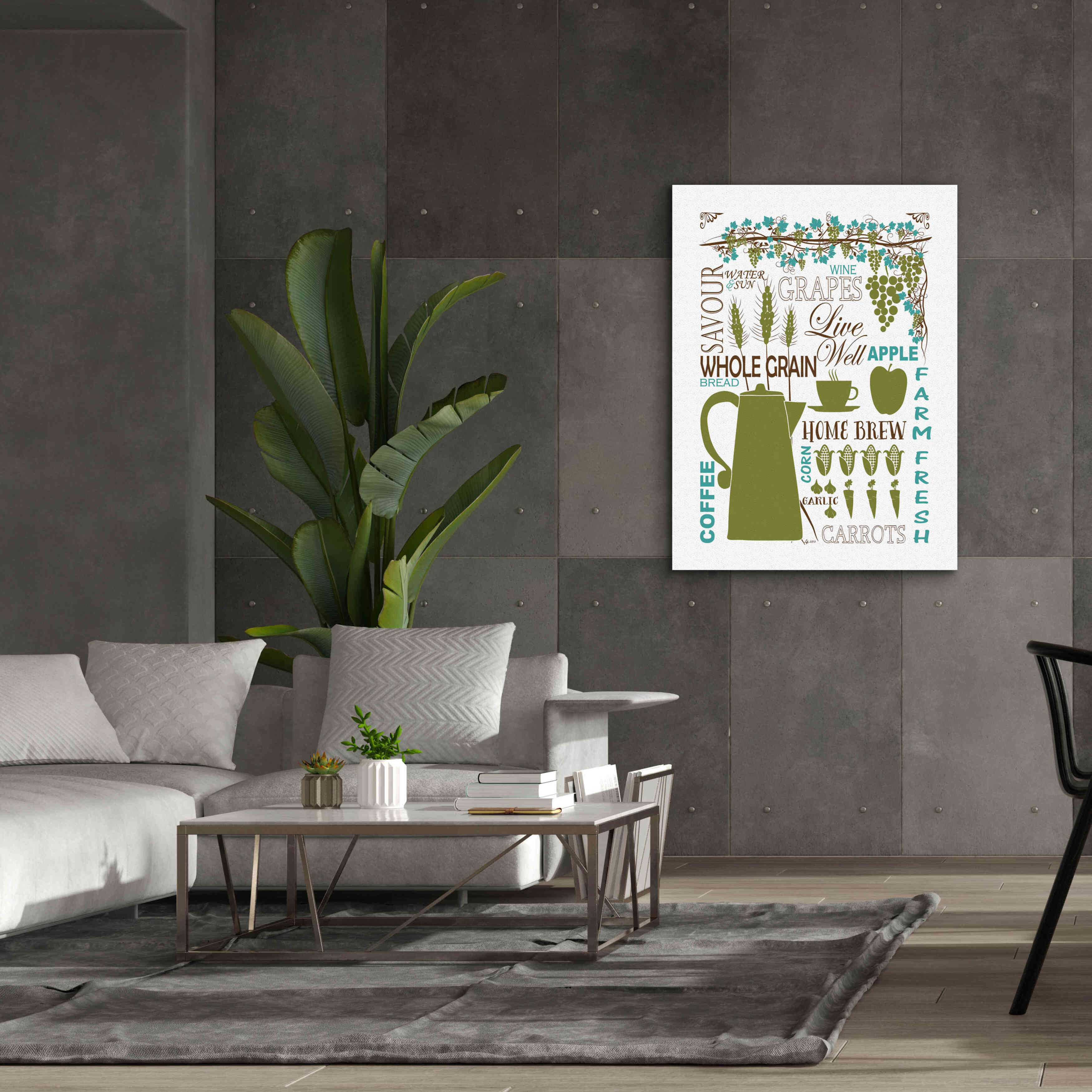 'Culinary Love 2 in Color' by Leslie Fuqua, Giclee Canvas Wall Art,40x54