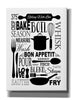 'Culinary Love 1 in B&W' by Leslie Fuqua, Giclee Canvas Wall Art