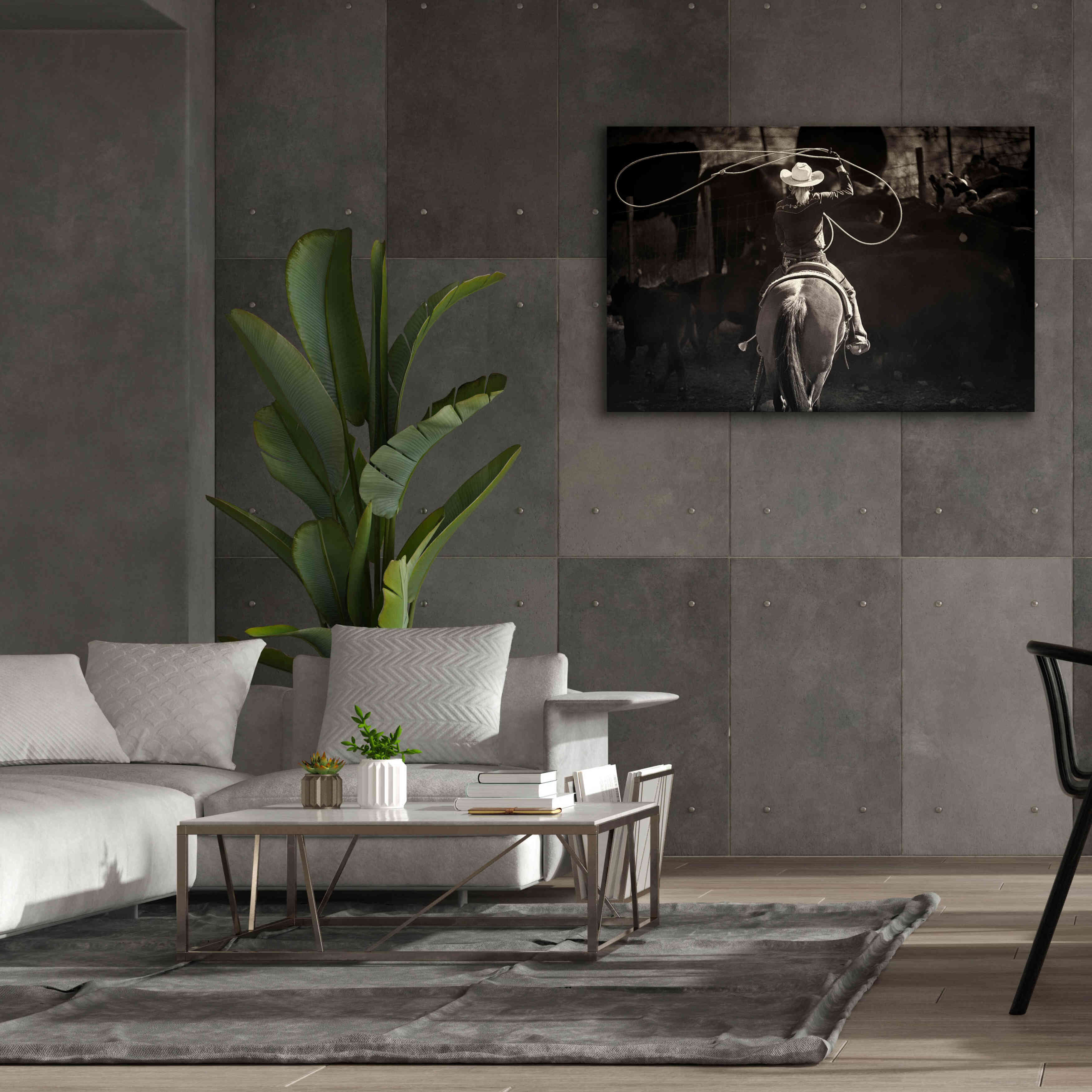 'American Cowgirl' by Lisa Dearing, Giclee Canvas Wall Art,60x40