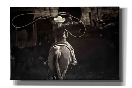 'American Cowgirl' by Lisa Dearing, Giclee Canvas Wall Art