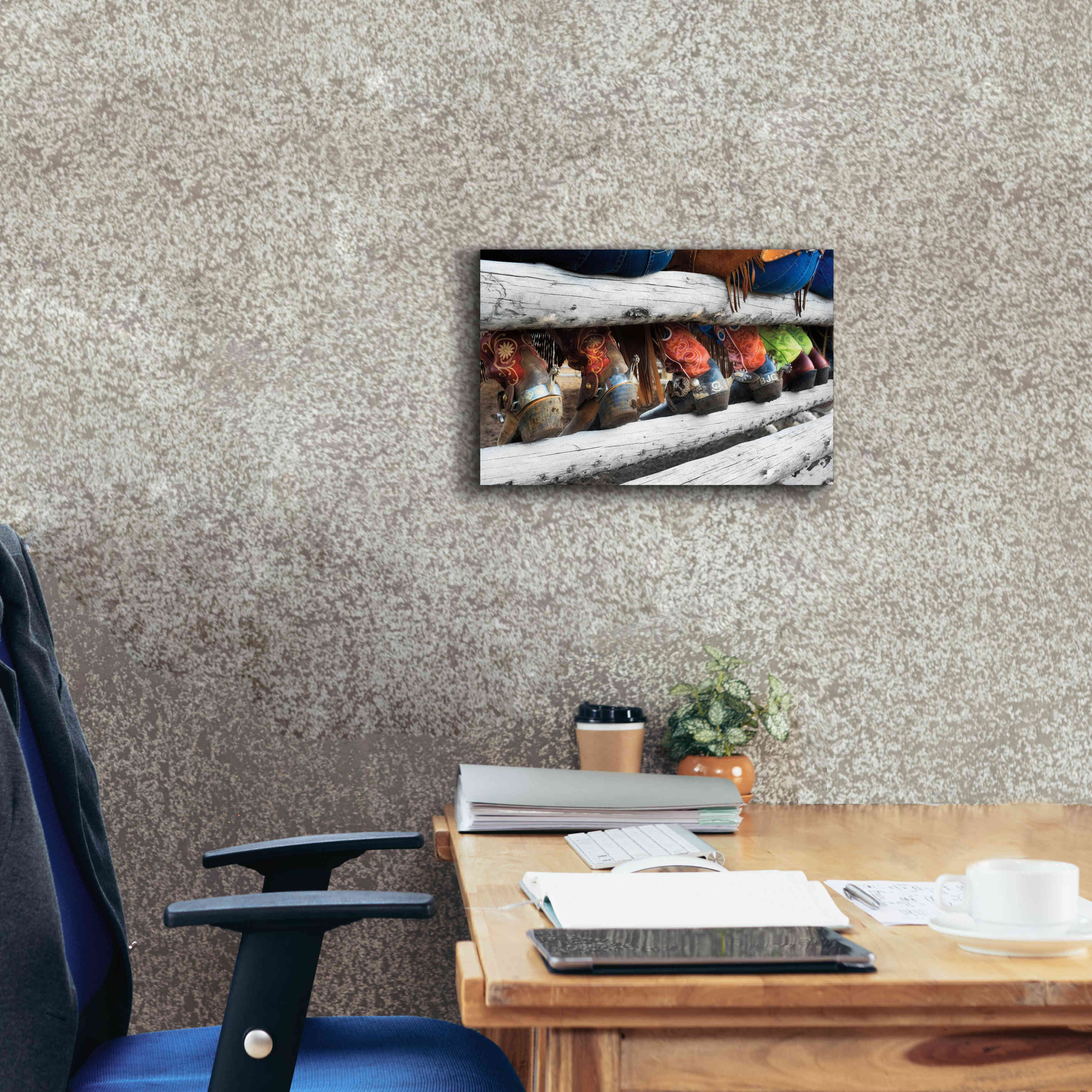 'Boots & Spurs' by Lisa Dearing, Giclee Canvas Wall Art,18x12