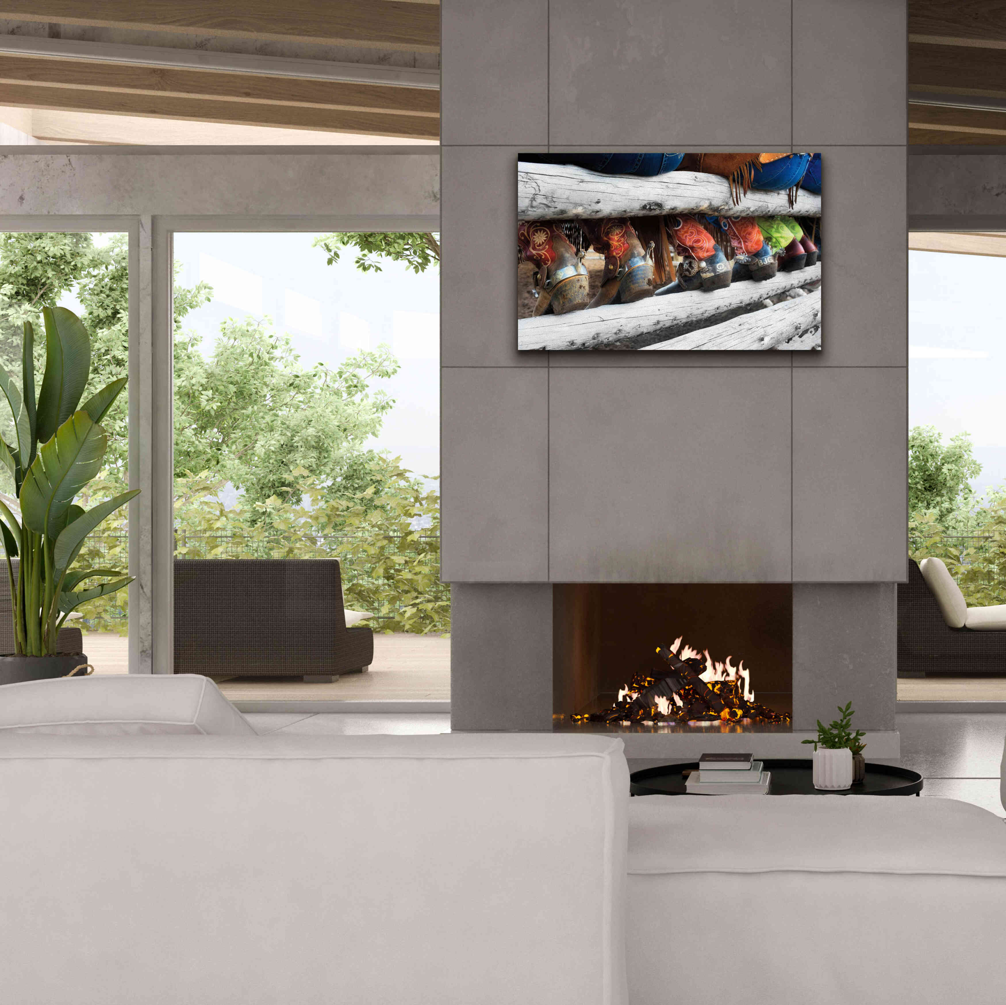 'Boots & Spurs' by Lisa Dearing, Giclee Canvas Wall Art,40x26