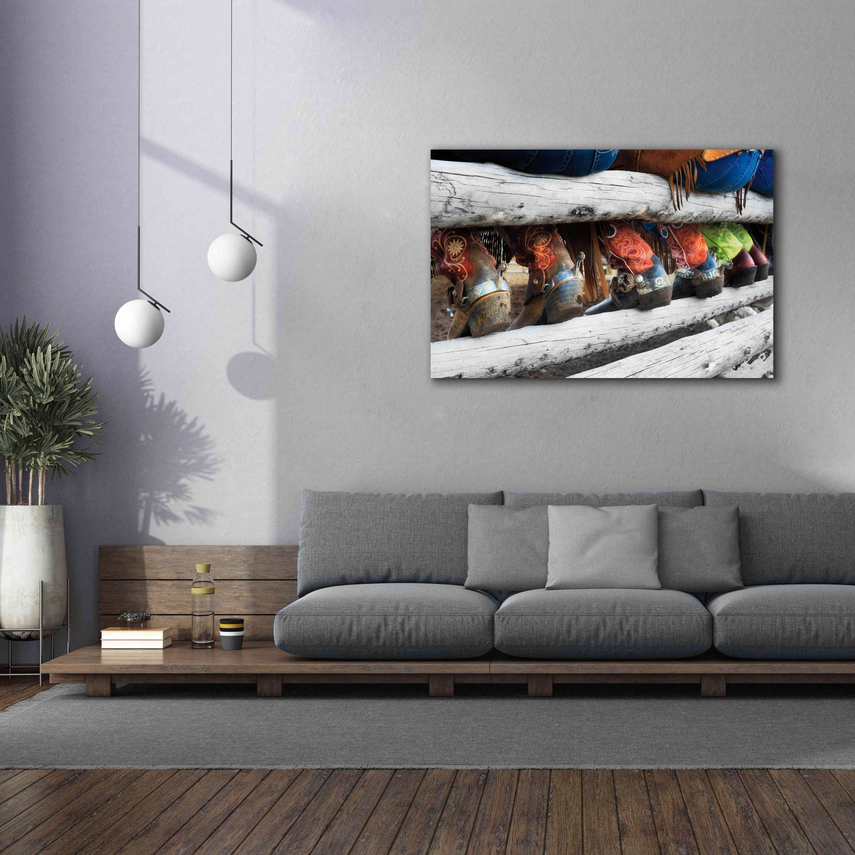 'Boots & Spurs' by Lisa Dearing, Giclee Canvas Wall Art,60x40