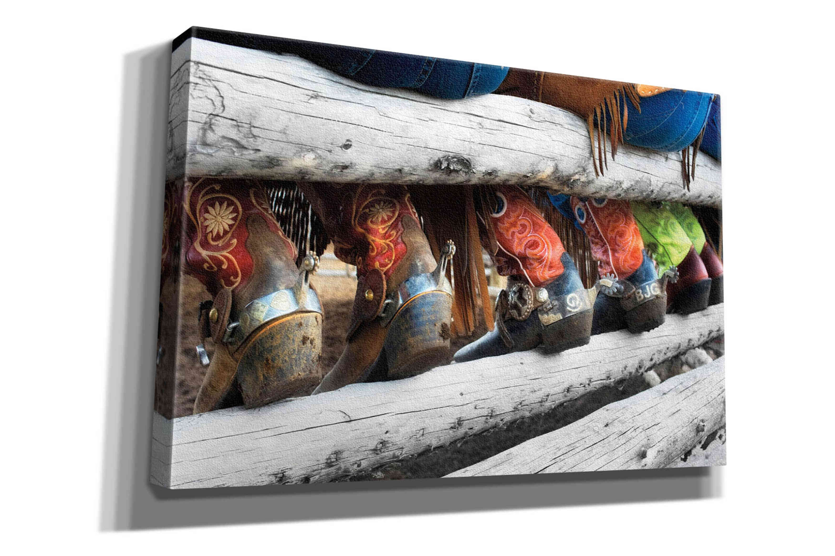 'Boots & Spurs' by Lisa Dearing, Giclee Canvas Wall Art
