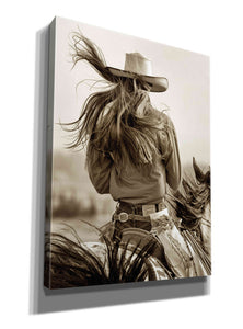 'Cowgirl' by Lisa Dearing, Giclee Canvas Wall Art